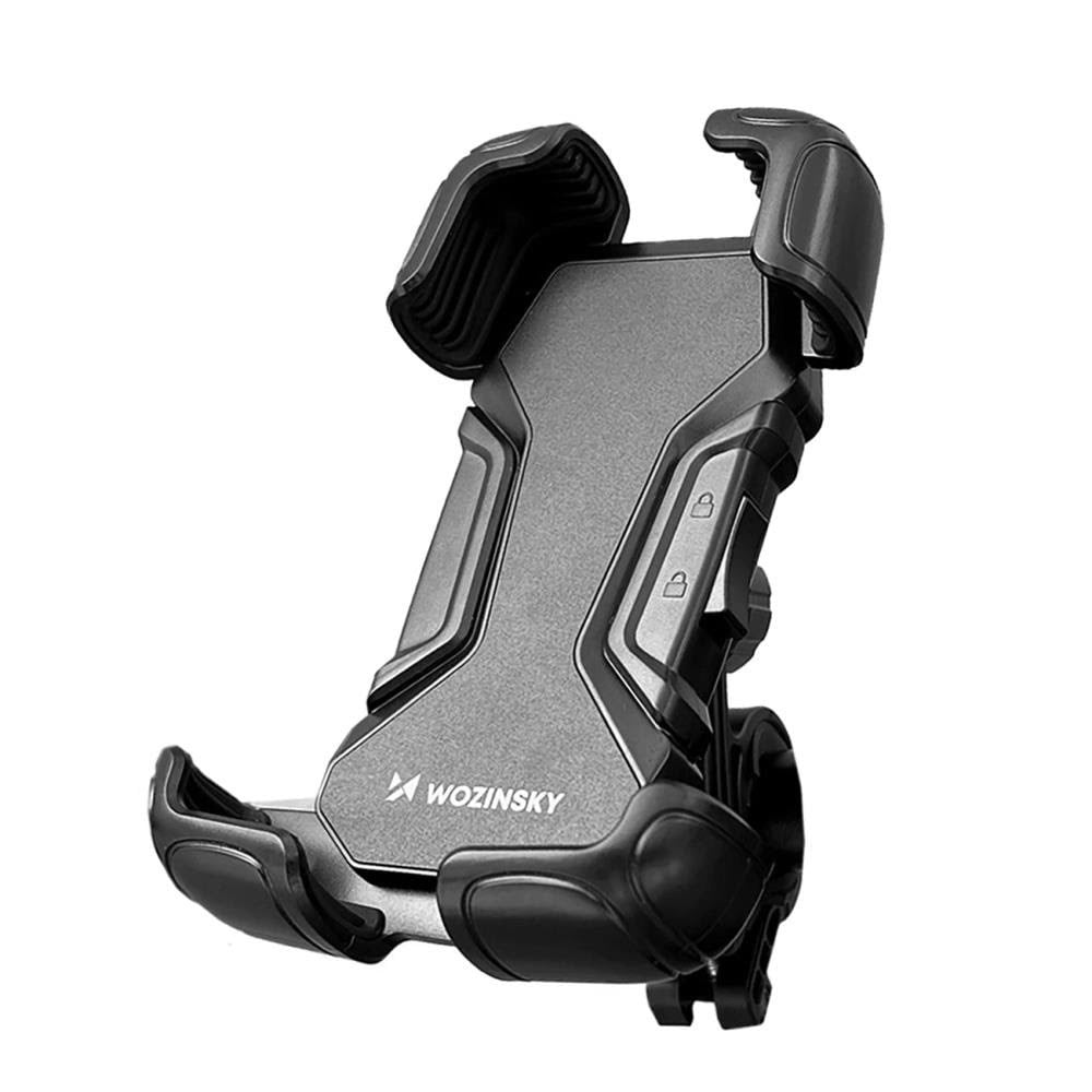 Wozinsky Strong Phone Holder For Bicycle Motorcycle Scooter Handlebars Black (Wbhbk6) - Handys Anderes Zubehoer