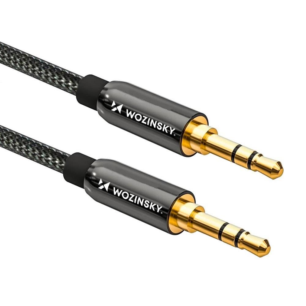 Wozinsky Universal Mini Jack Cable 2x Aux Cable 3 m Black - Audio Kabel
