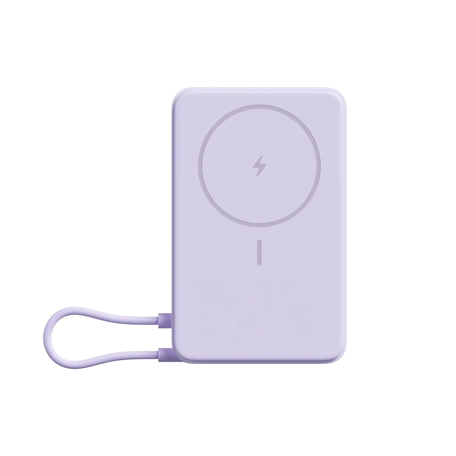 Xiaomi Magnetic Power Bank 10000 With Built-in Stand - Purple - 10000 Mah - Powerbank Akku