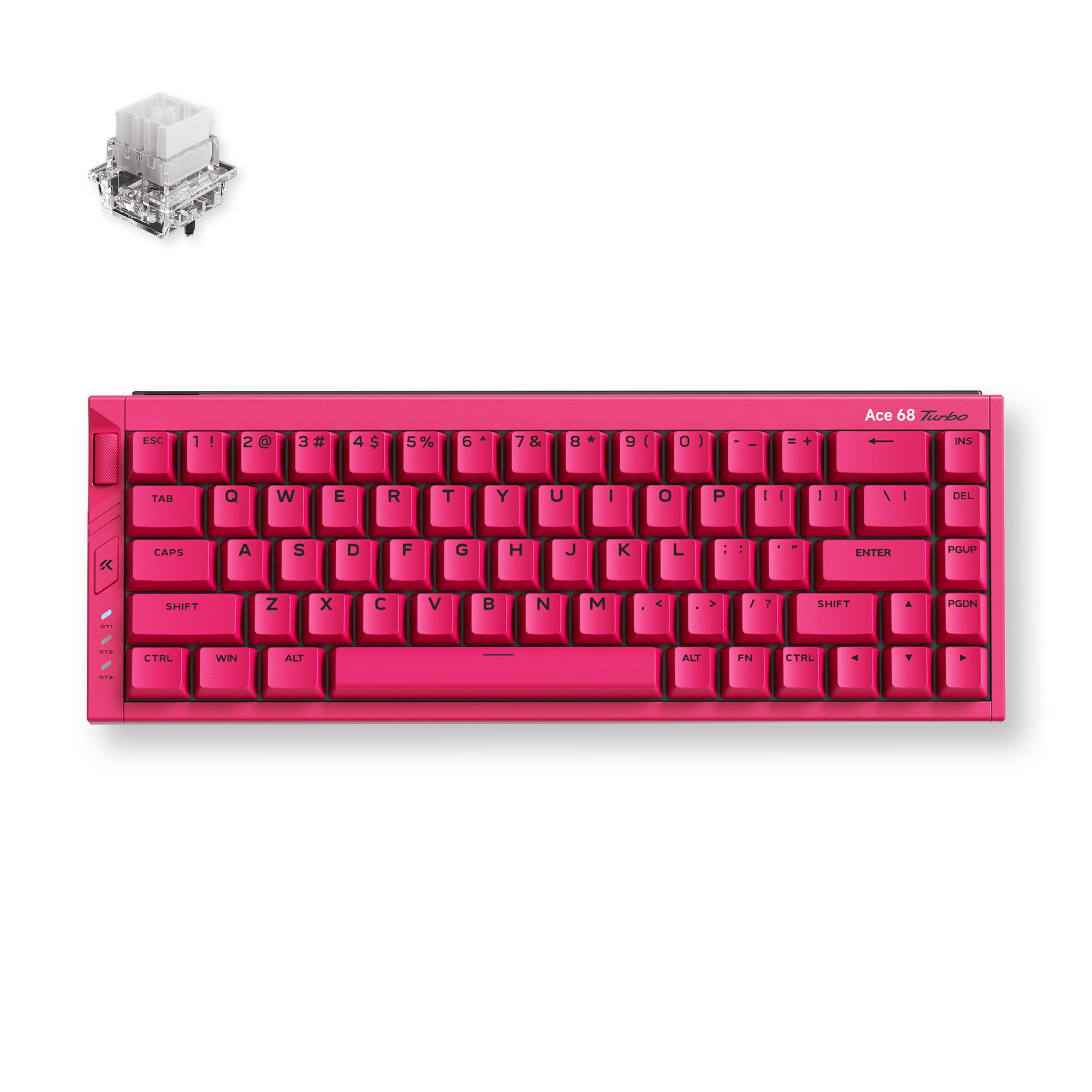 Mchose Ace 68 Turbo (Berry Red) - Gaming Tastatur (Tkl) - 65% - Englisch (US) - Rot - Tastaturen Hw-ace68turbo-8