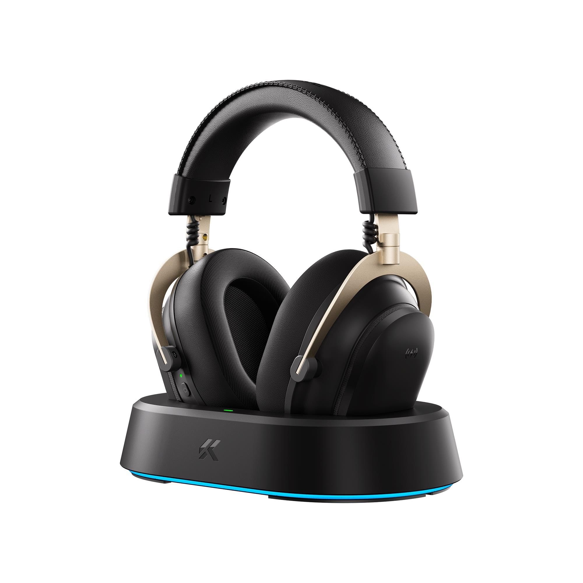 Kopfhörer - Mchose V9 Turbo+ Wireless Gaming Headset - Black Gold - Kopfhoerer/headsets