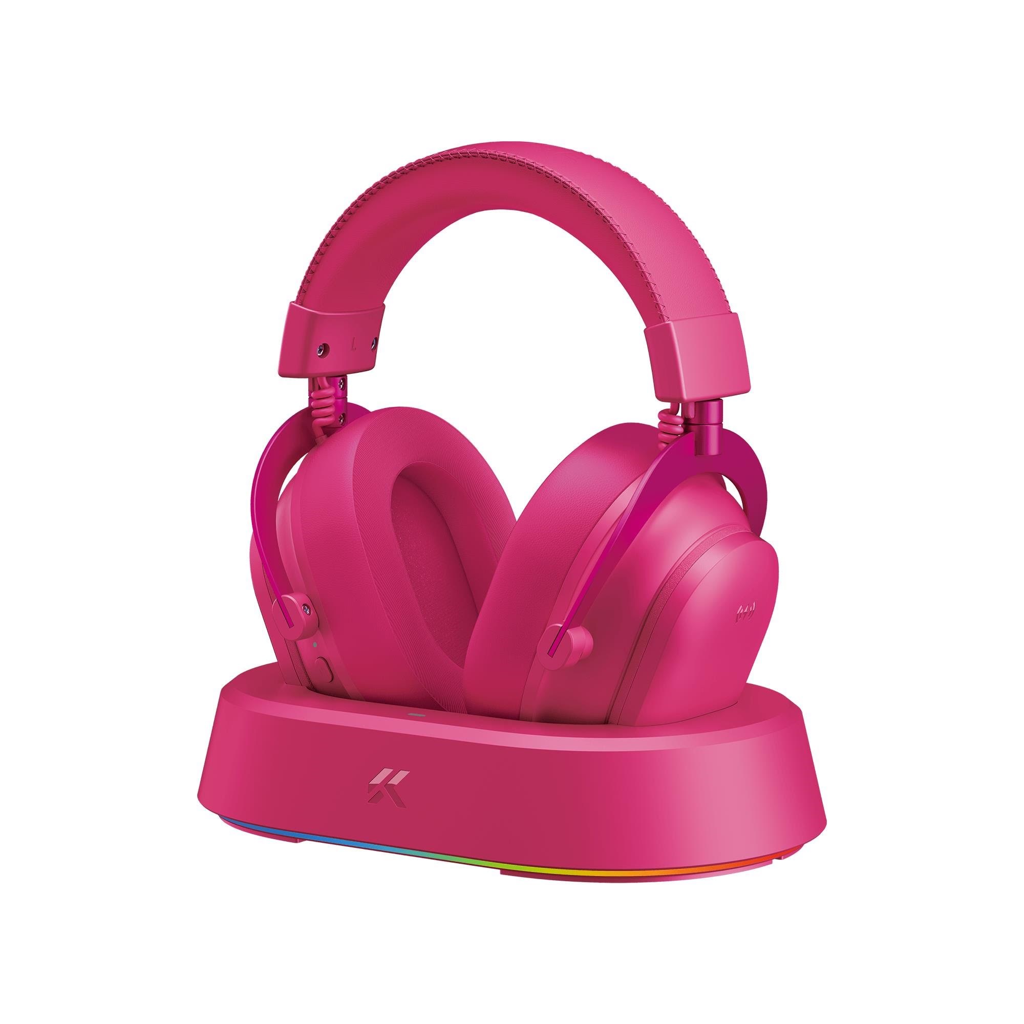 Kopfhörer - Mchose V9 Turbo+ Wireless Gaming Headset - Berry Red - Kopfhoerer/headsets