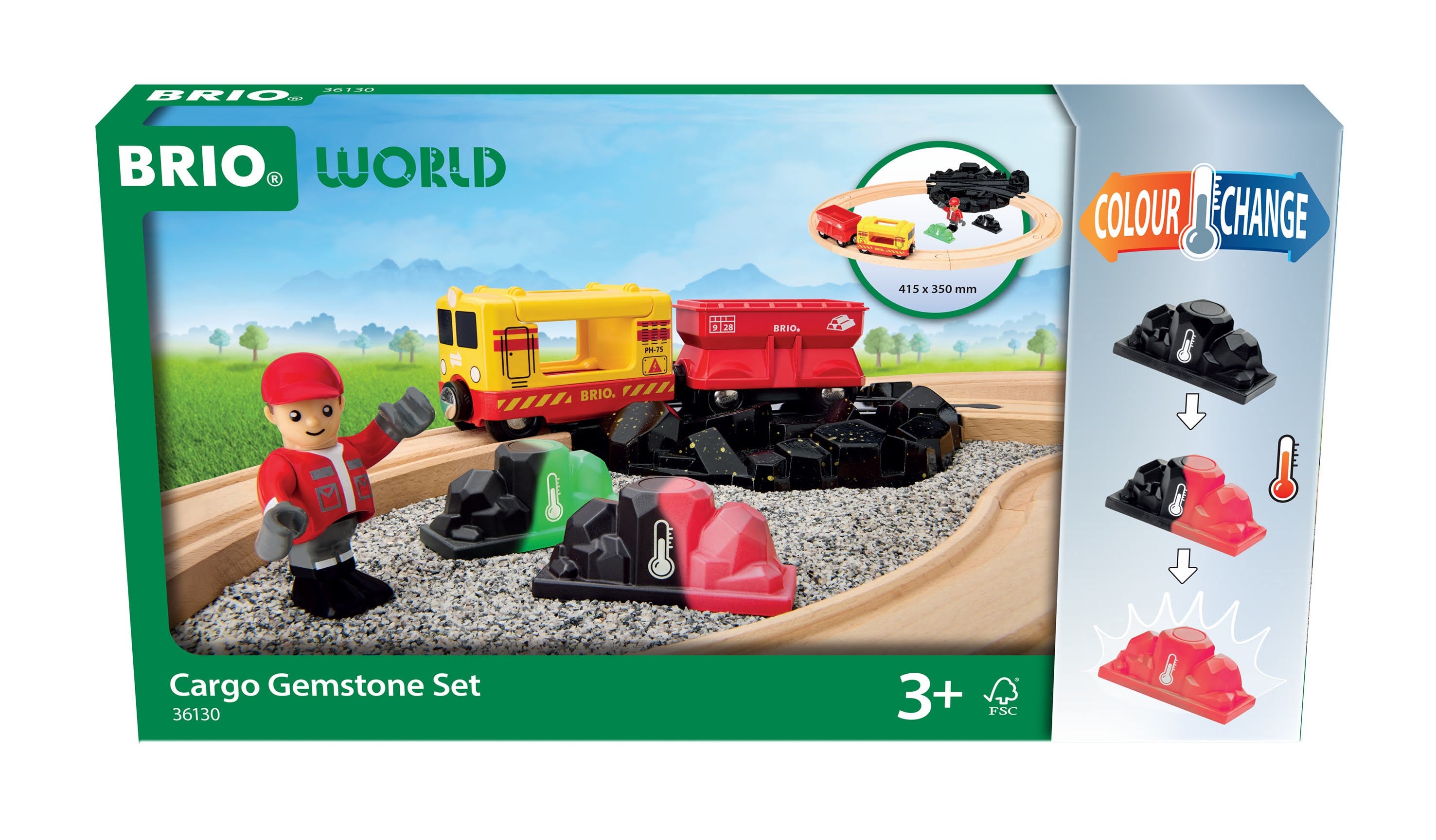Brio Cargoset Med Ædelstene - Brio Train