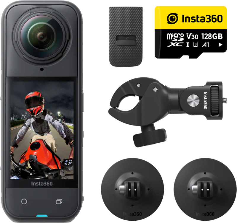 Insta360 X5 Motorcycle Bundle - Action Kamera Schwarz 6977644761472