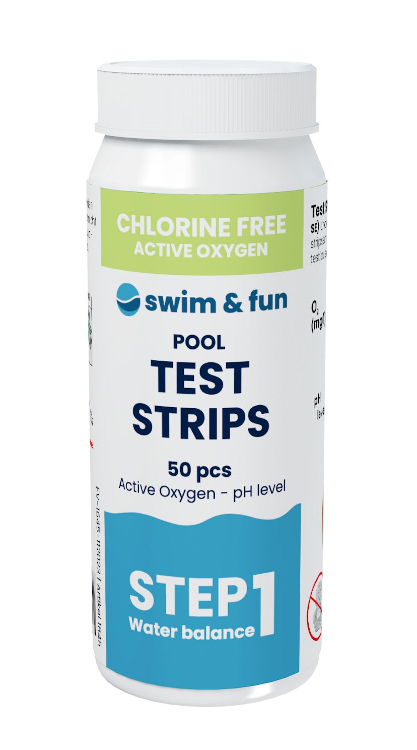 Swim & Fun Teststreifen Chlor pH Stabilisator 50 Stk - Pools 1645