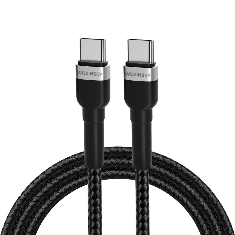 Wozinsky Wnbcc1 Usb-c / Usb-c PD 65w 1 m Cable - Black - Usb Kabel Schwarz 5907769308734