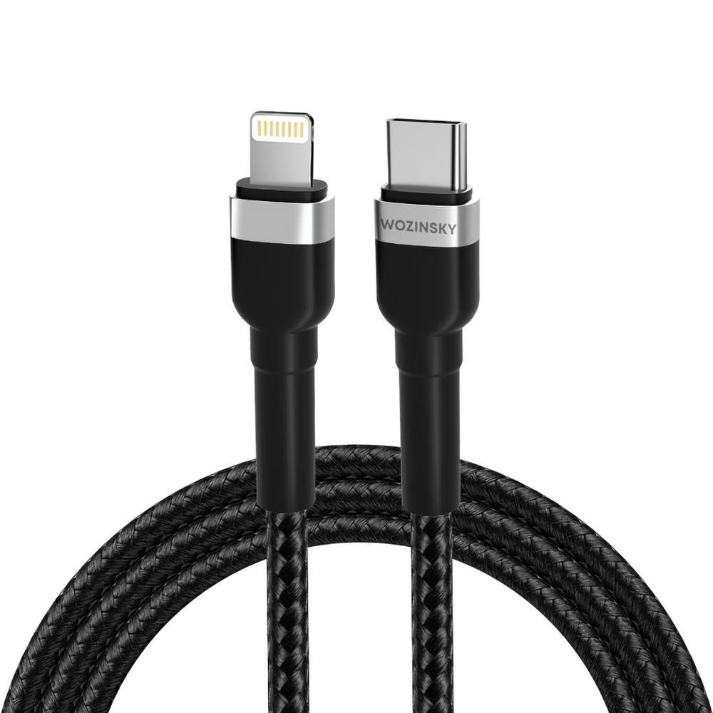 Wozinsky Wnbcl1 Lightning / Usb-c PD 30w 1 m Cable - Black - Usb Kabel Schwarz 5907769308758