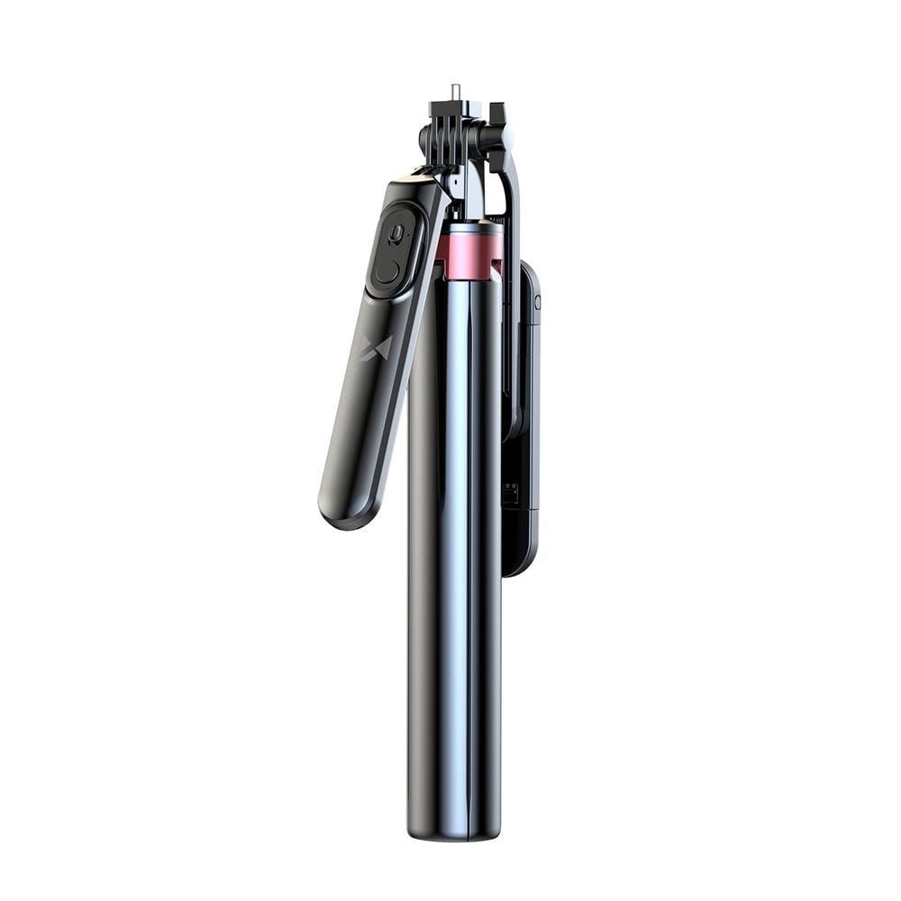 Wozinsky Selfie Stick Wh181d-y1s Telescopic Tripod 1.75m Aluminum Alloy With Dual Lamp And Phone Holder - Black - Handys Anderes Zubehoer 
