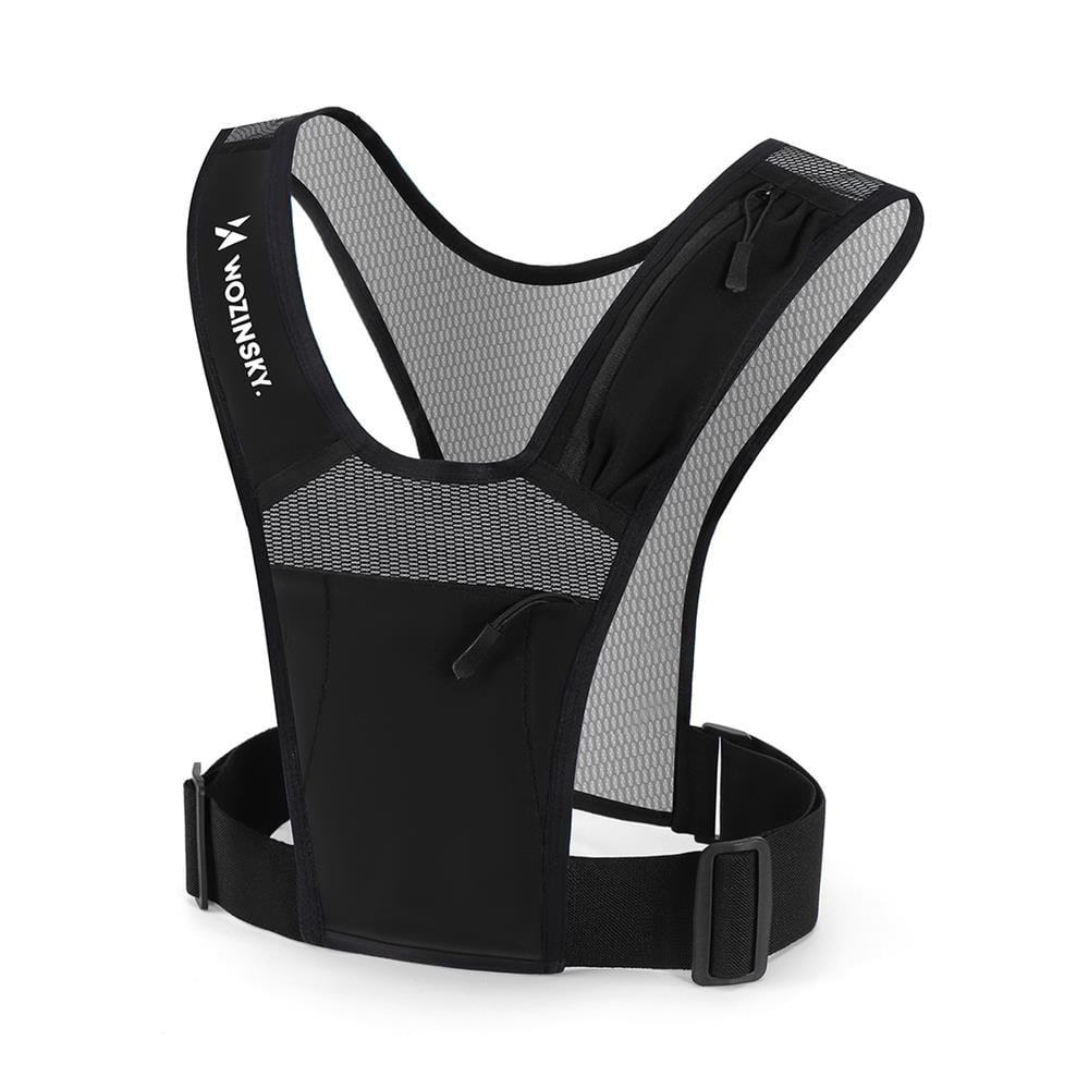 Wozinsky Wkdb1 Reflective Running Vest With Pockets - Black - Sport Fitness 5907769364402