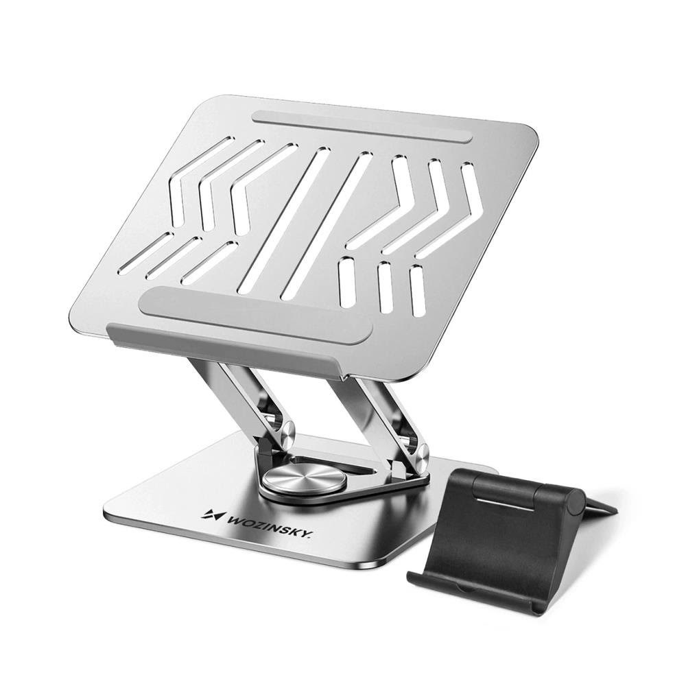 Wozinsky Wrs-cpy84ss 360 Aluminum Laptop And Tablet Stand + Smartphone Stand - Silver - Tablets Anderes Zubehoer 5907769364617