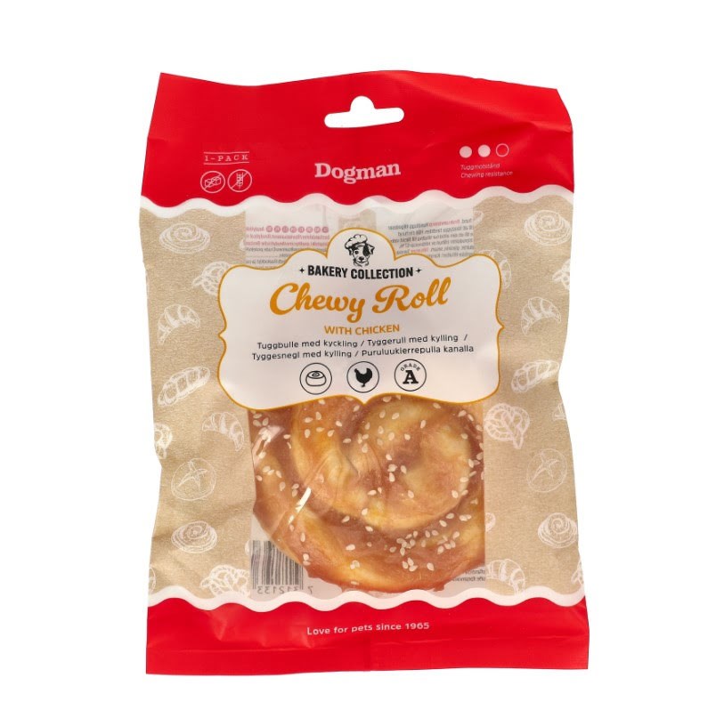 Dogman Bakery Collection Kaurolle Mit Huhn 10cm - Hunde