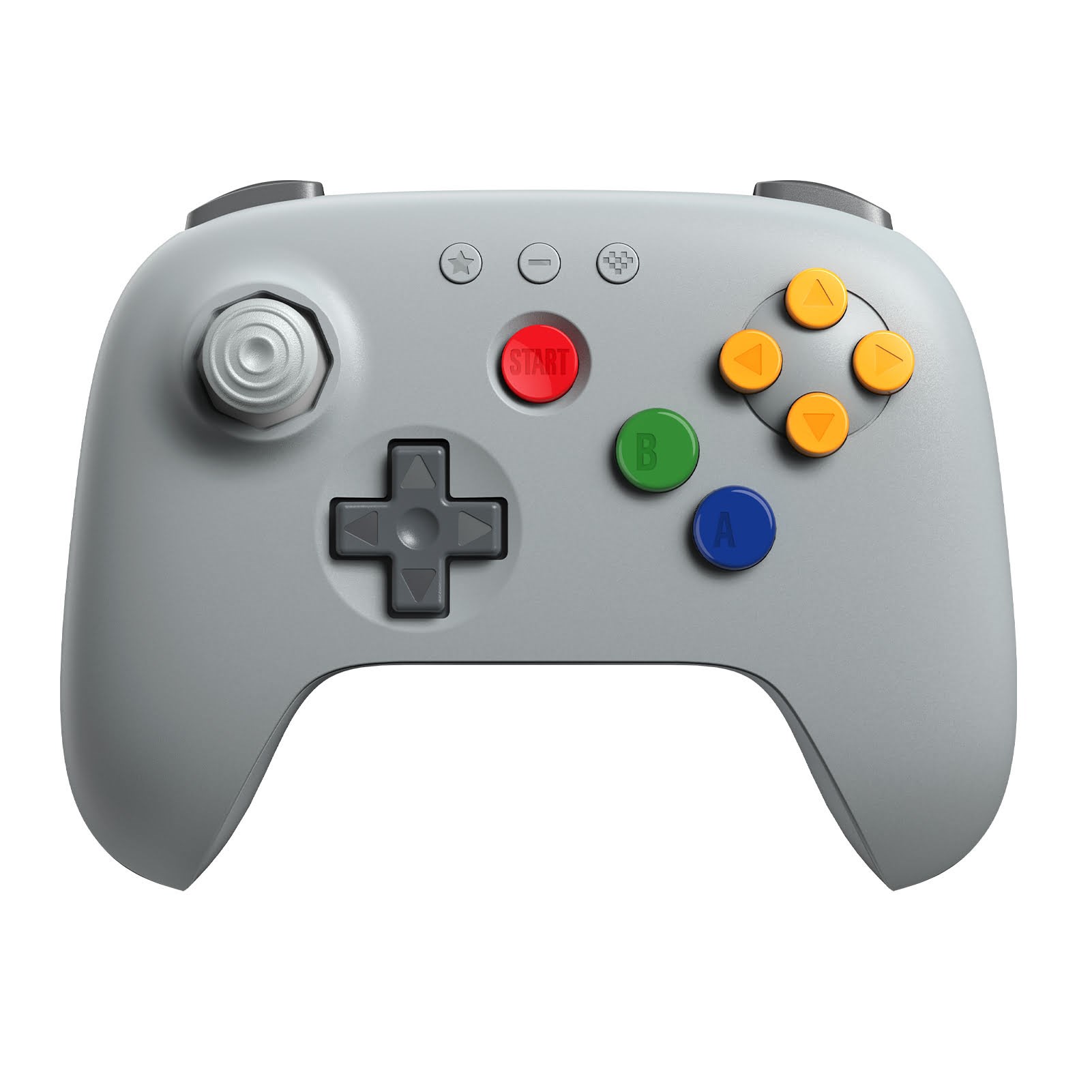 8bitdo 64 Bluetooth - Classic Grey - PC - Switch 1 & 2 - Wireless Controller - Android - Gaming Zubehoer Ret00905