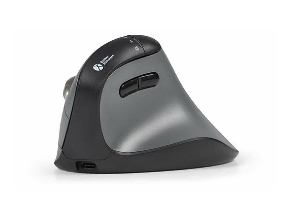 Bakker Elkhuizen Fastforward - Vertical Mouse - 2.4 Ghz Usb-c Bluetooth 5.1 - Dark Grey Black - Vertical Mouse (Grau) - Maus