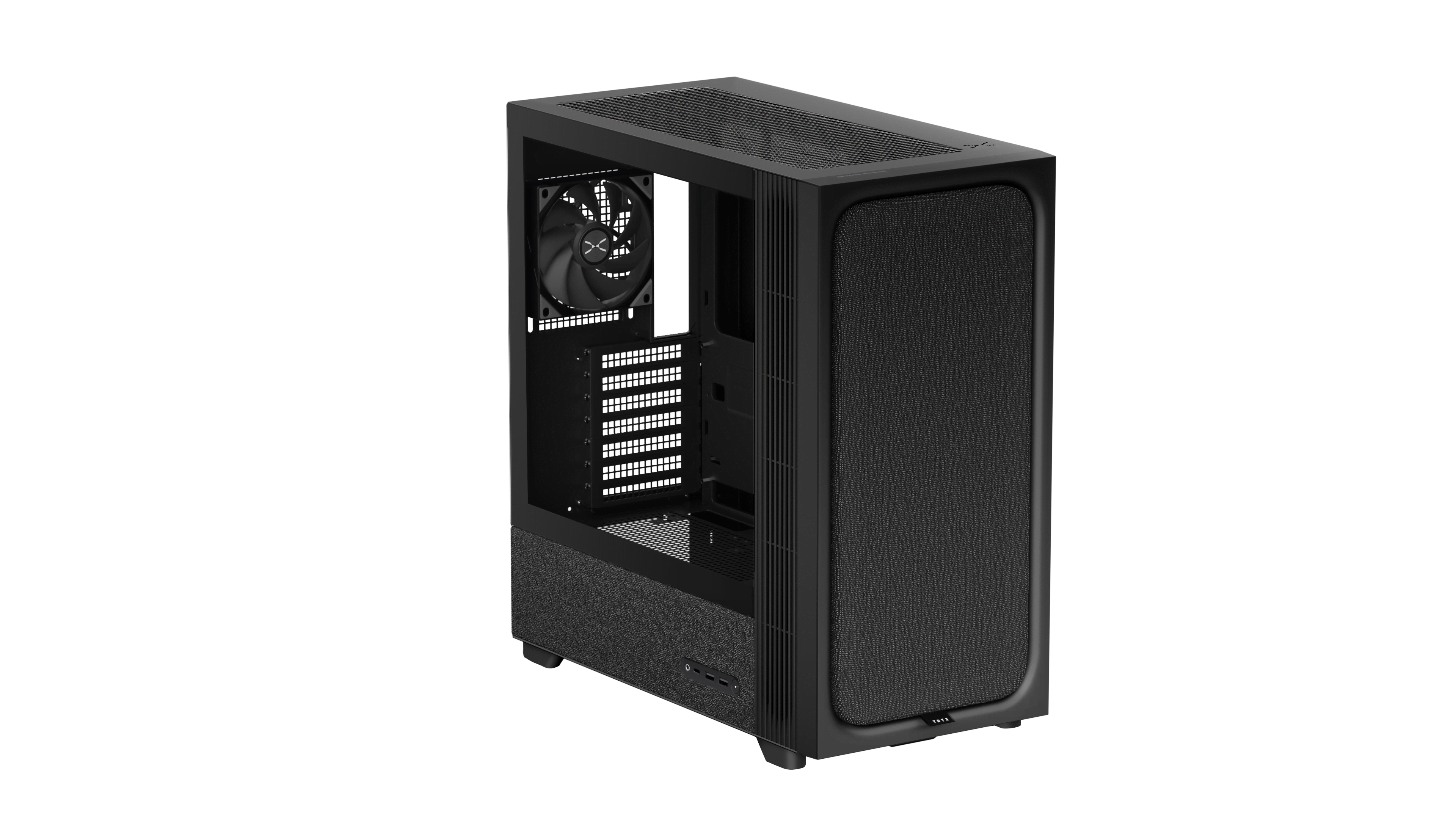 Tryx Flova F50 Black - Gehäuse - Miditower - Schwarz - Gehaeuse C-f500f-fm1e-g0k