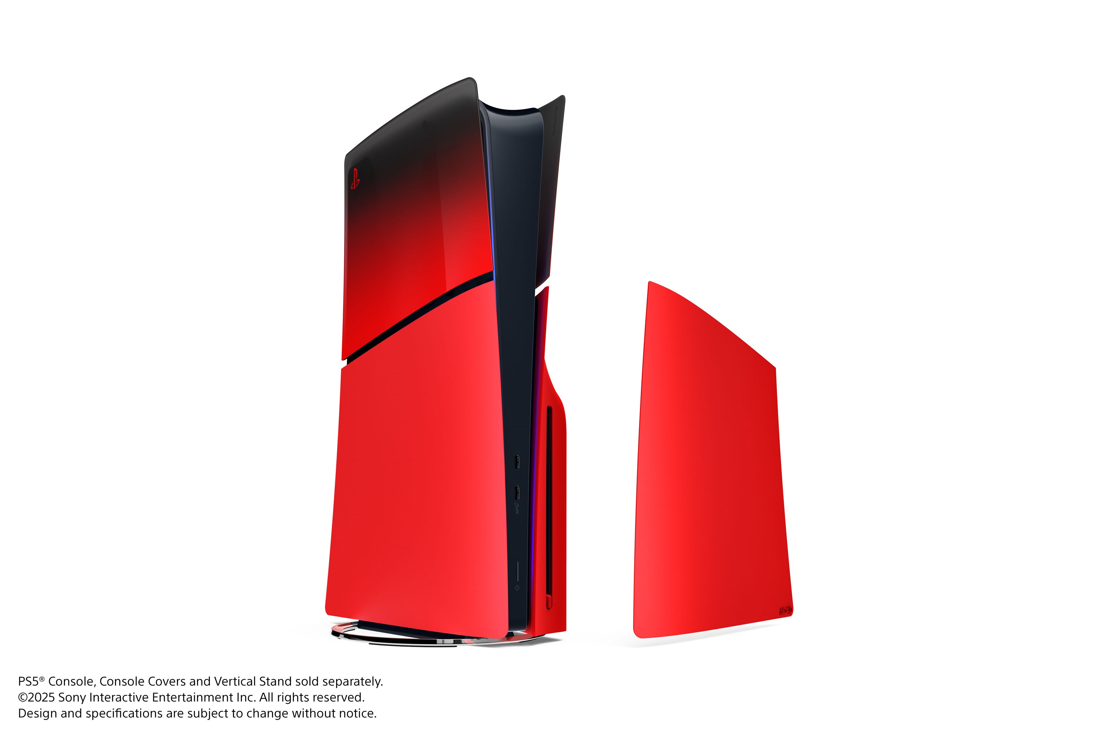 Sony Console Cover (Slim) Techno Red - Kabelkanal Kabelschlauch