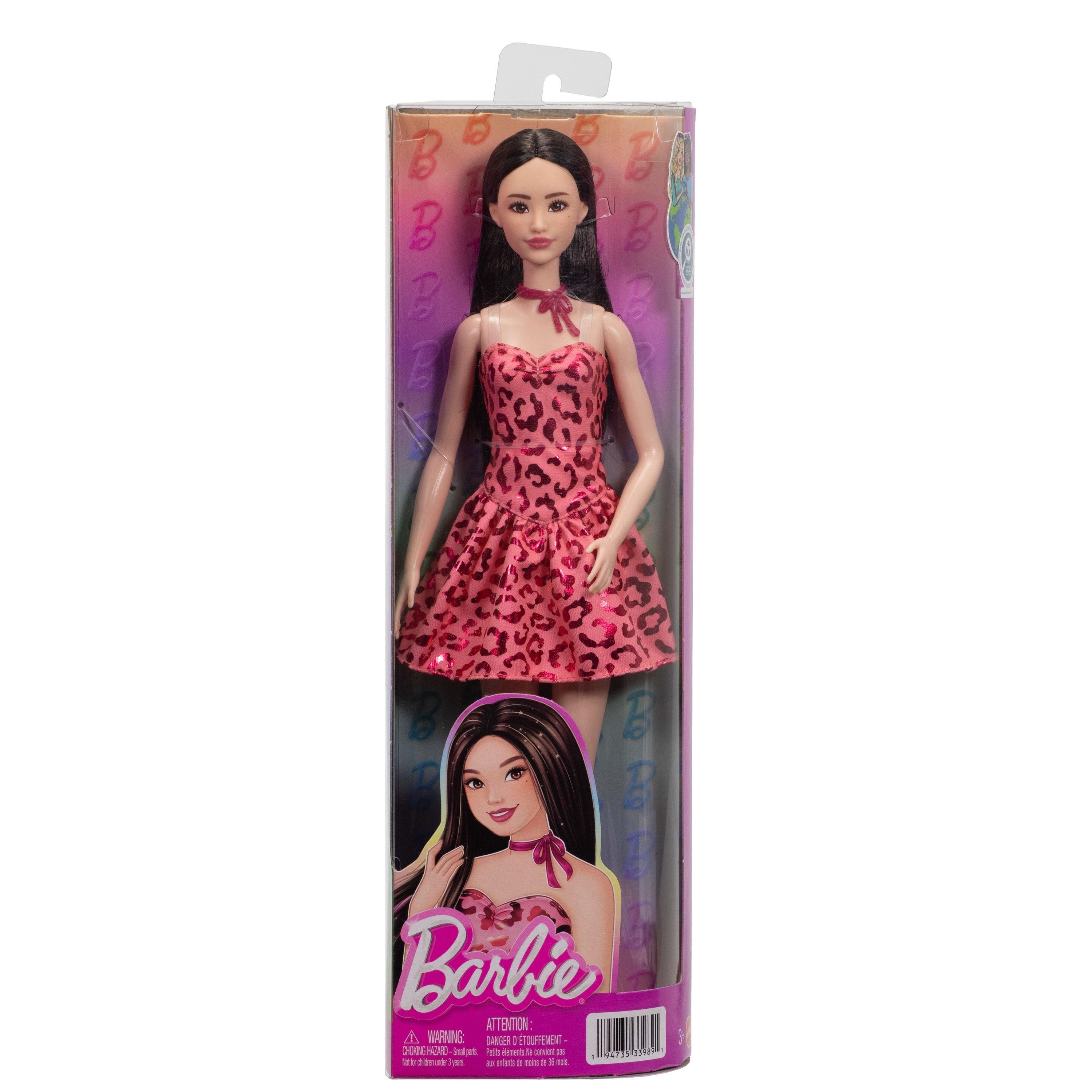 Barbie Fashionista Puppe Pink Leopard Brünett - Dolls Accessories