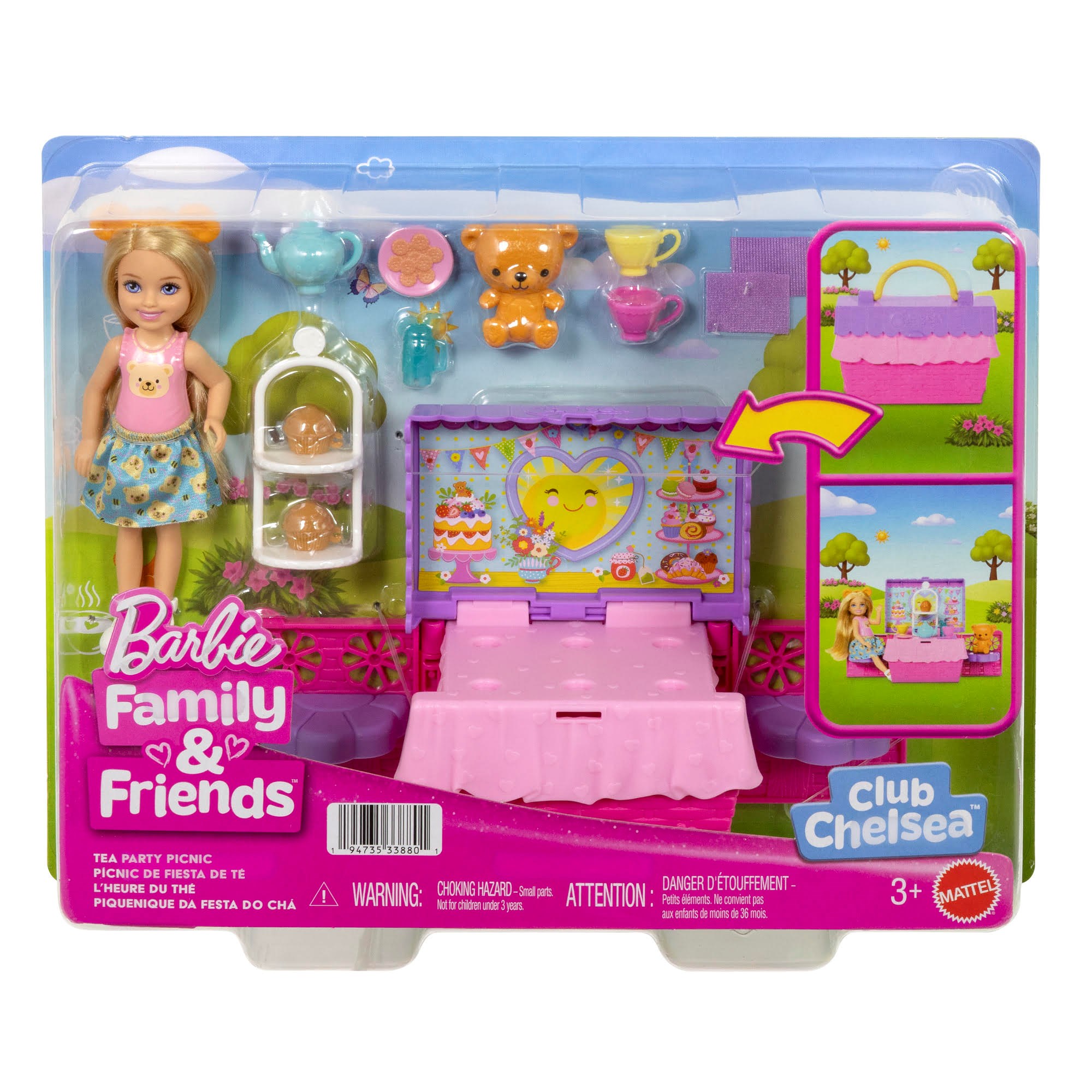 Barbie Chelsea Teeparty-picknick - Dolls Accessories Jjb40