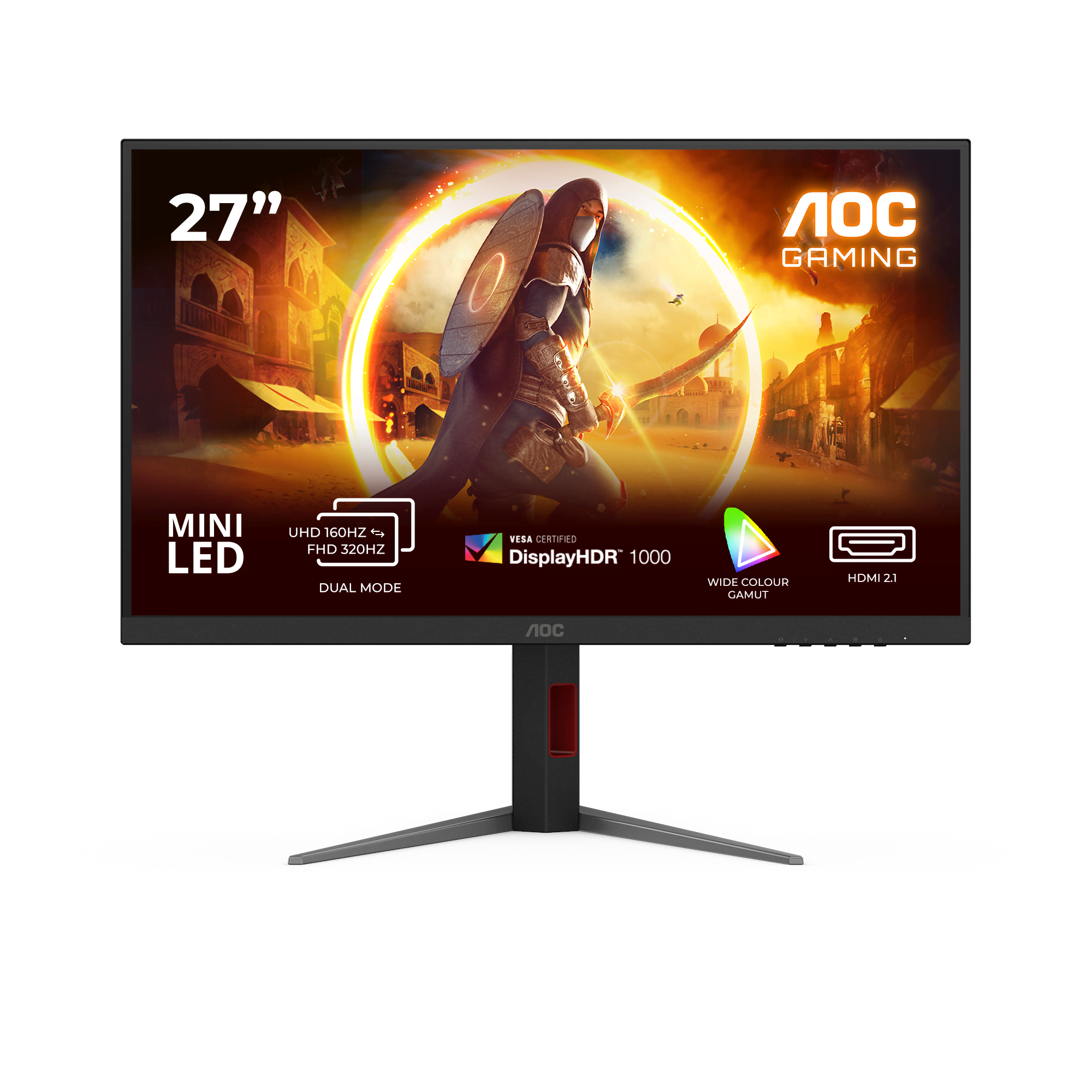 27" Aoc U27g4xm - 3840x2160 (Uhd) - 160hz - Mini Led - Bildschirm