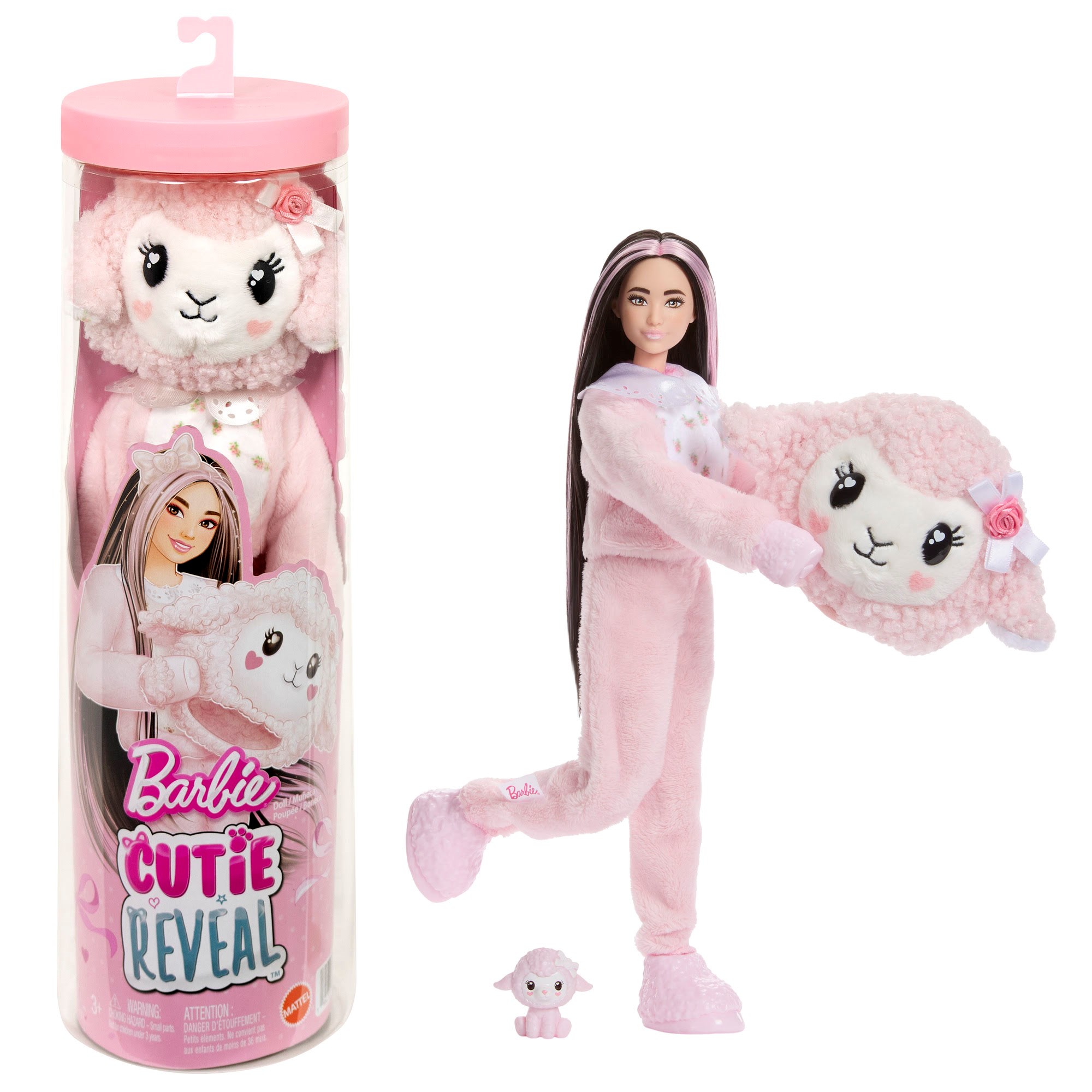 Barbie Cutie Reveal Sweet Bows Rosa Lamm - Dolls Accessories Jjp66