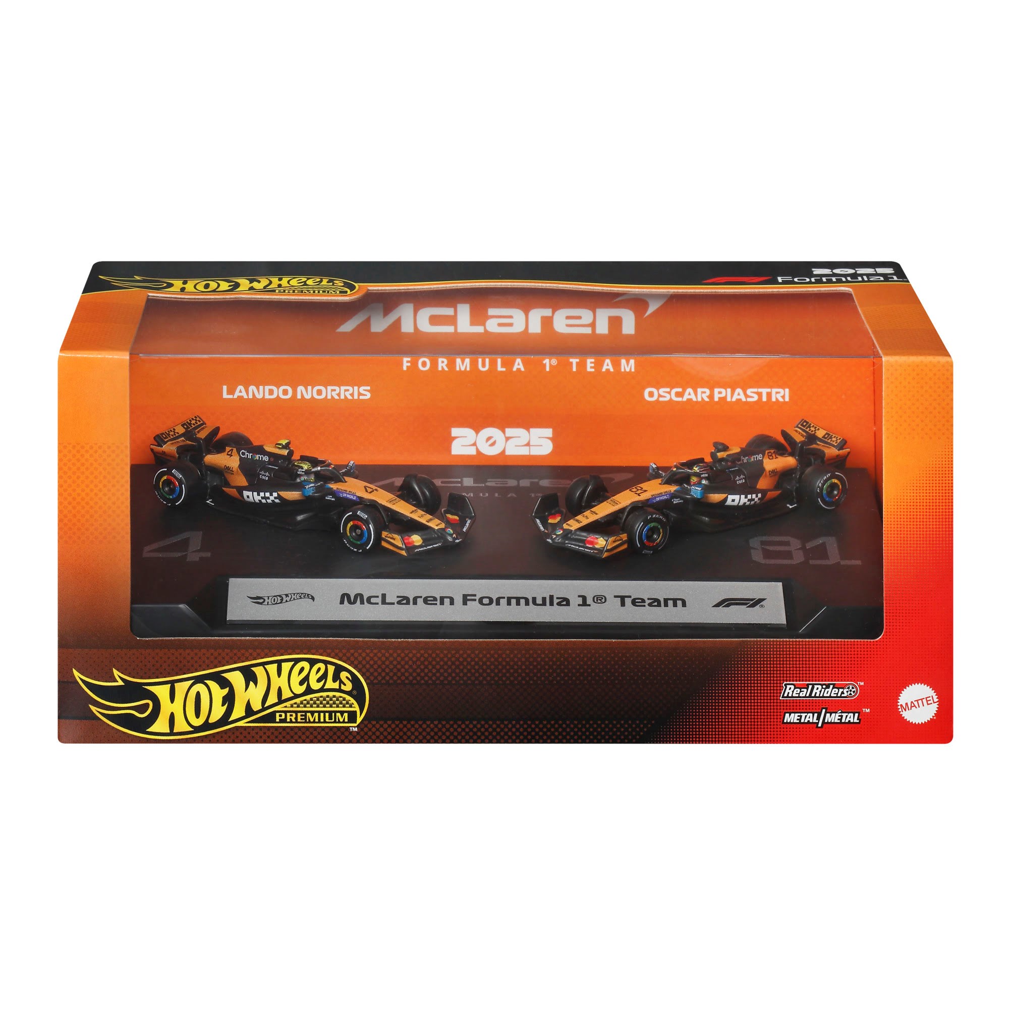Hot Wheels F1 Racing Premium 2-pack 1:64 Mclaren - Spielzeugauto Jmm91