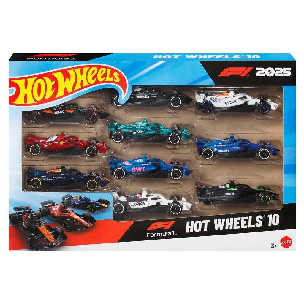 Hot Wheels F-1 Racing 1:64 10-pack - Spielzeugauto