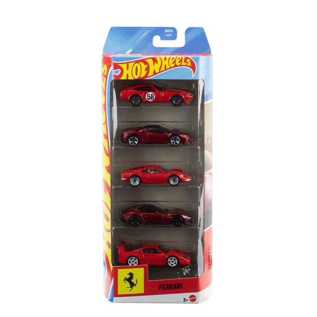 Hot Wheels Basics Ferrari 1:64 5-pack - Spielzeugauto