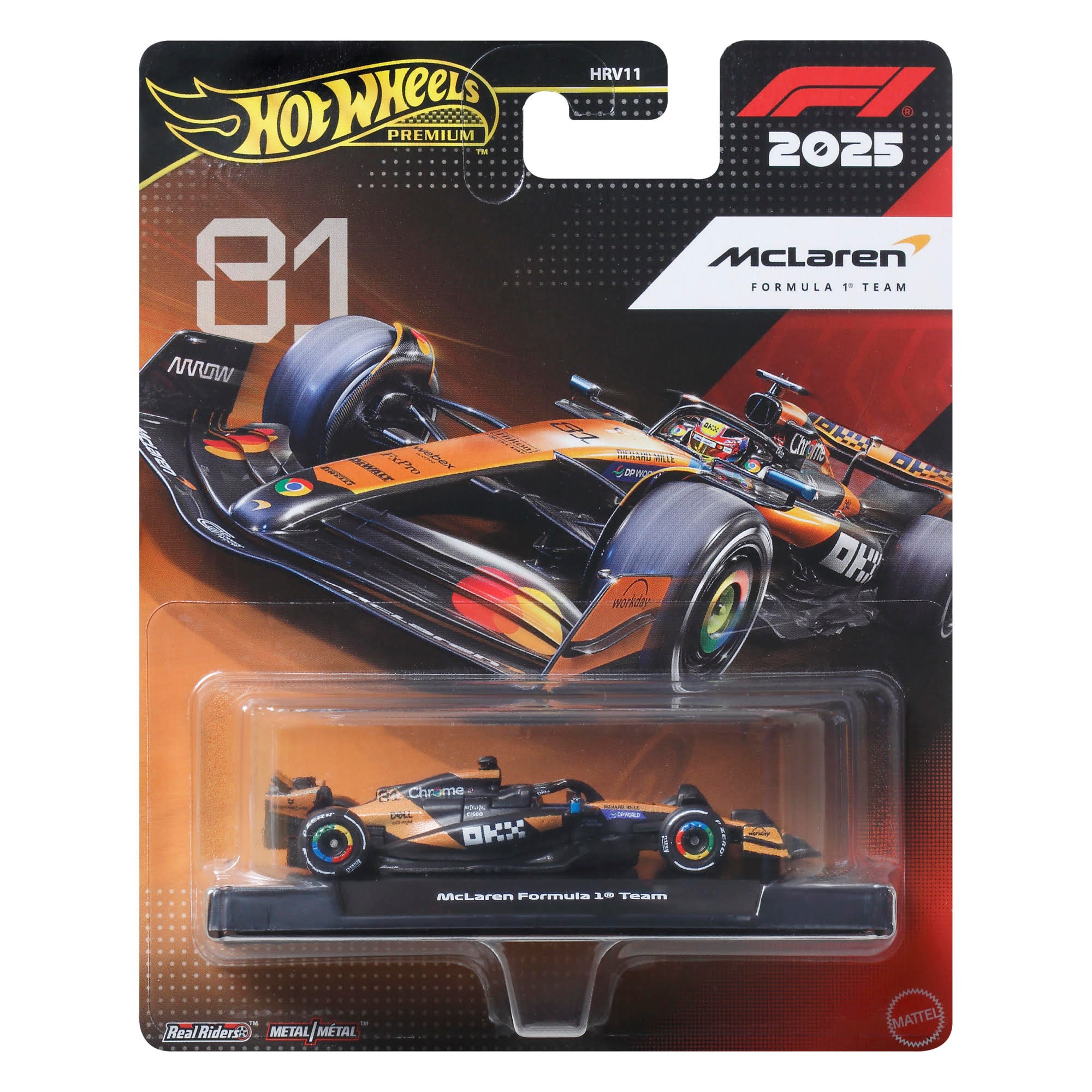 Hot Wheels F1 Racing Premium 1:64 Mclaren - Spielzeugauto Jkd81