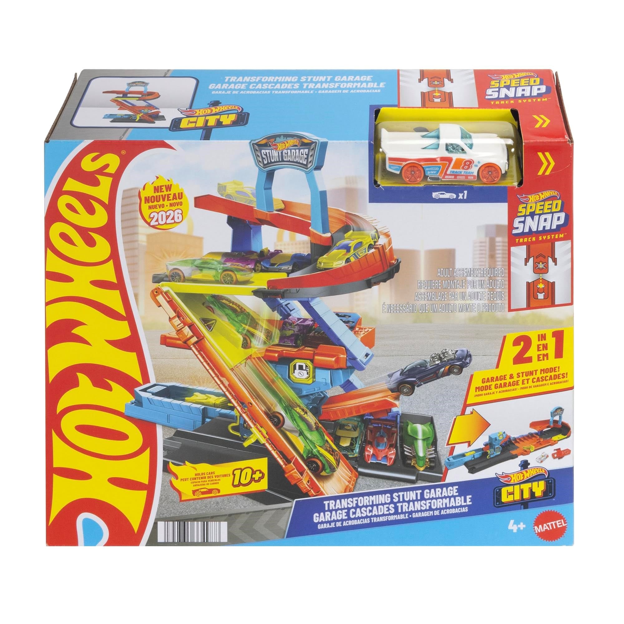 Hot Wheels City Transforming Stunt Garage - Spielzeugauto Jhl94