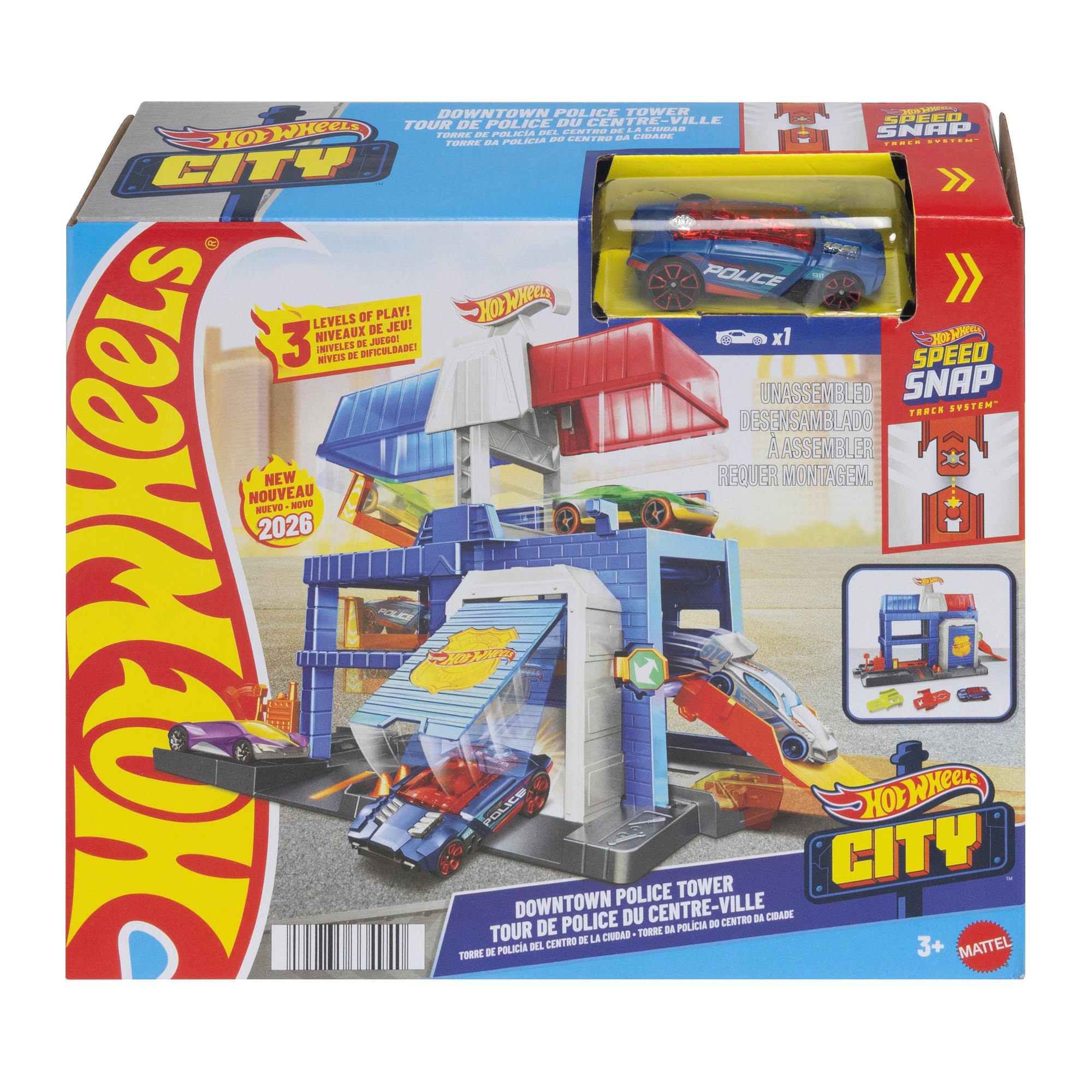 Hot Wheels City Downtown Police Station - Spielzeugauto