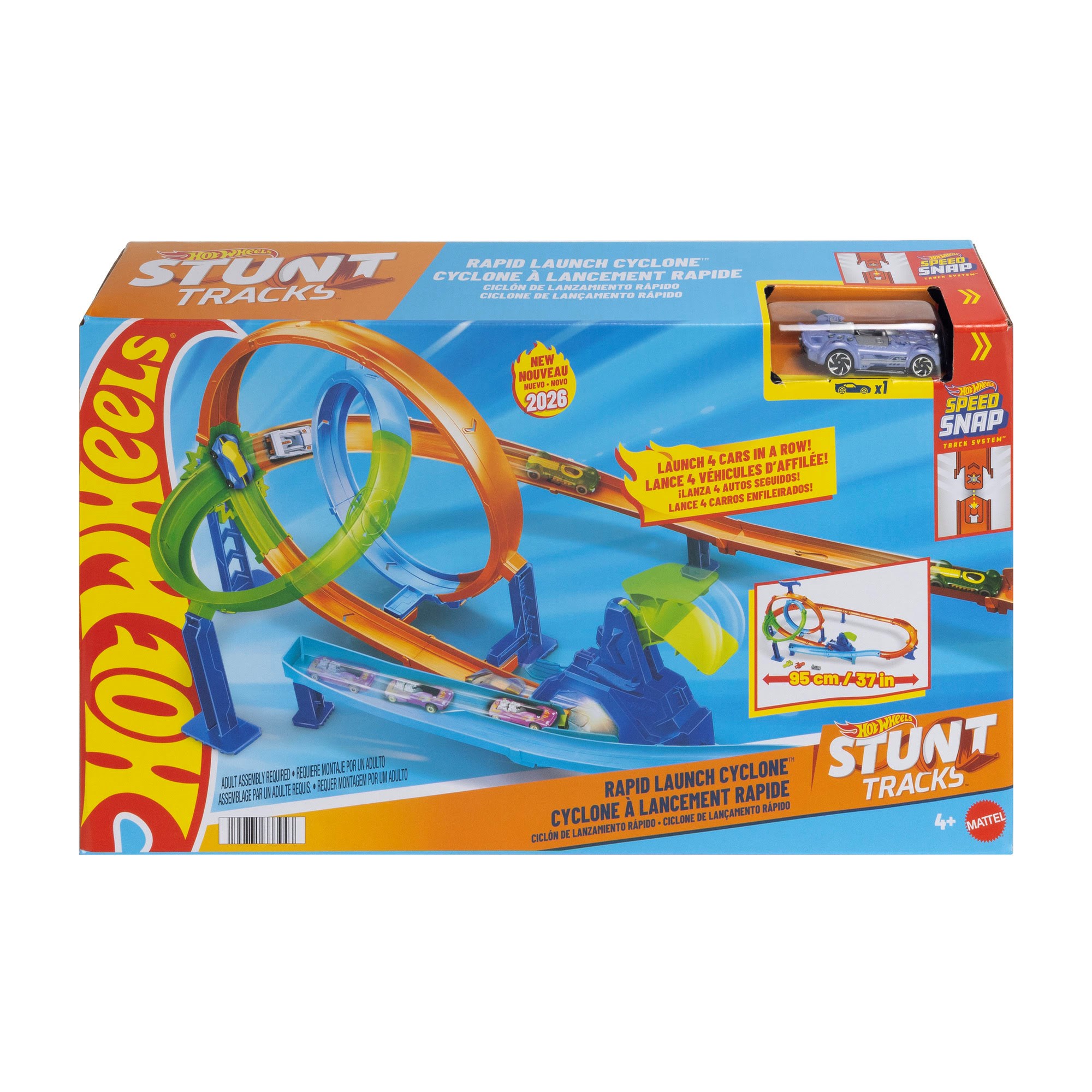 Hot Wheels Stunt Tracks Doppel-looping Smash - Spielzeugauto Jhk73