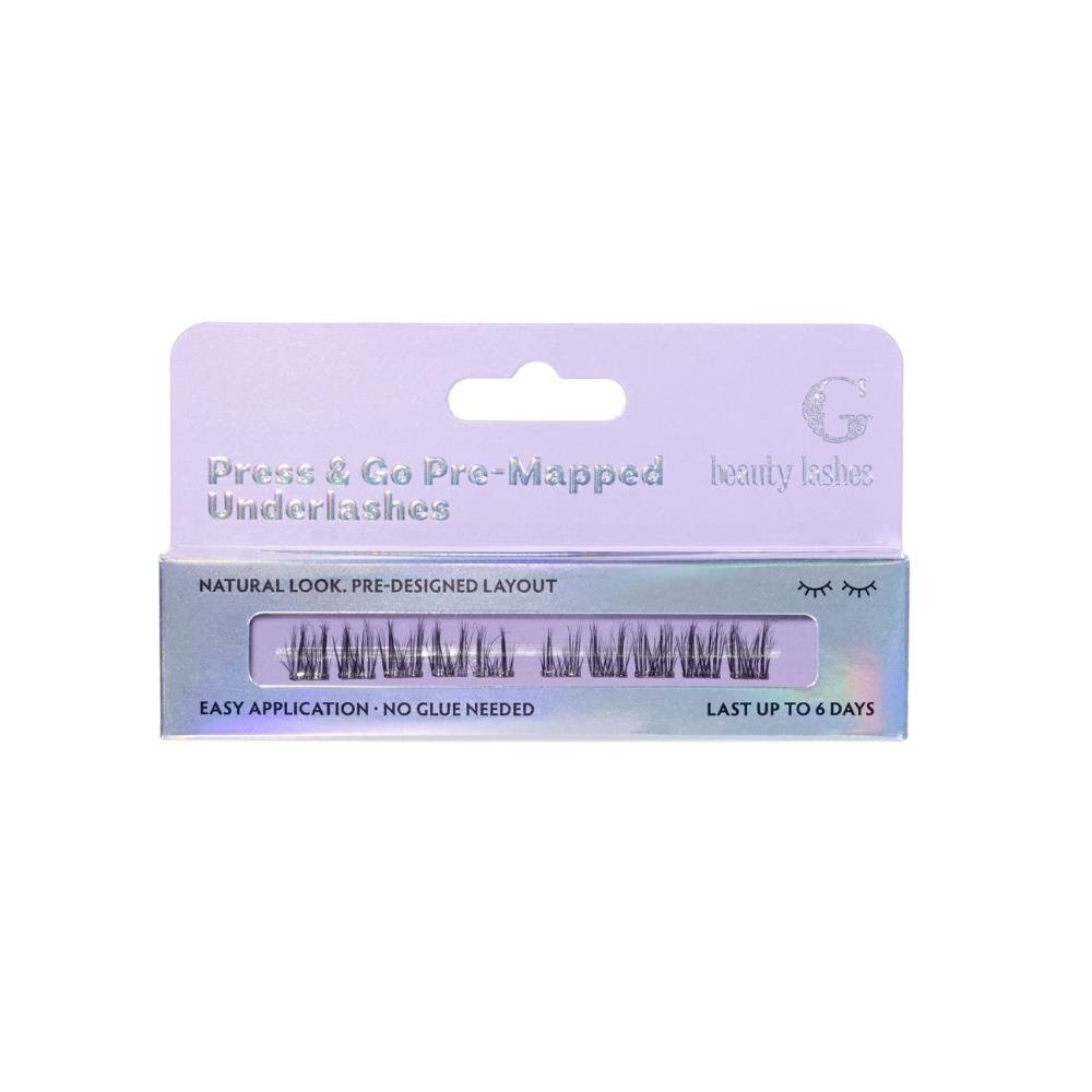 G Beauty Lashes Press & Go Pre-mapped Underlashes - Vibe - Make Up Gbl-vibe