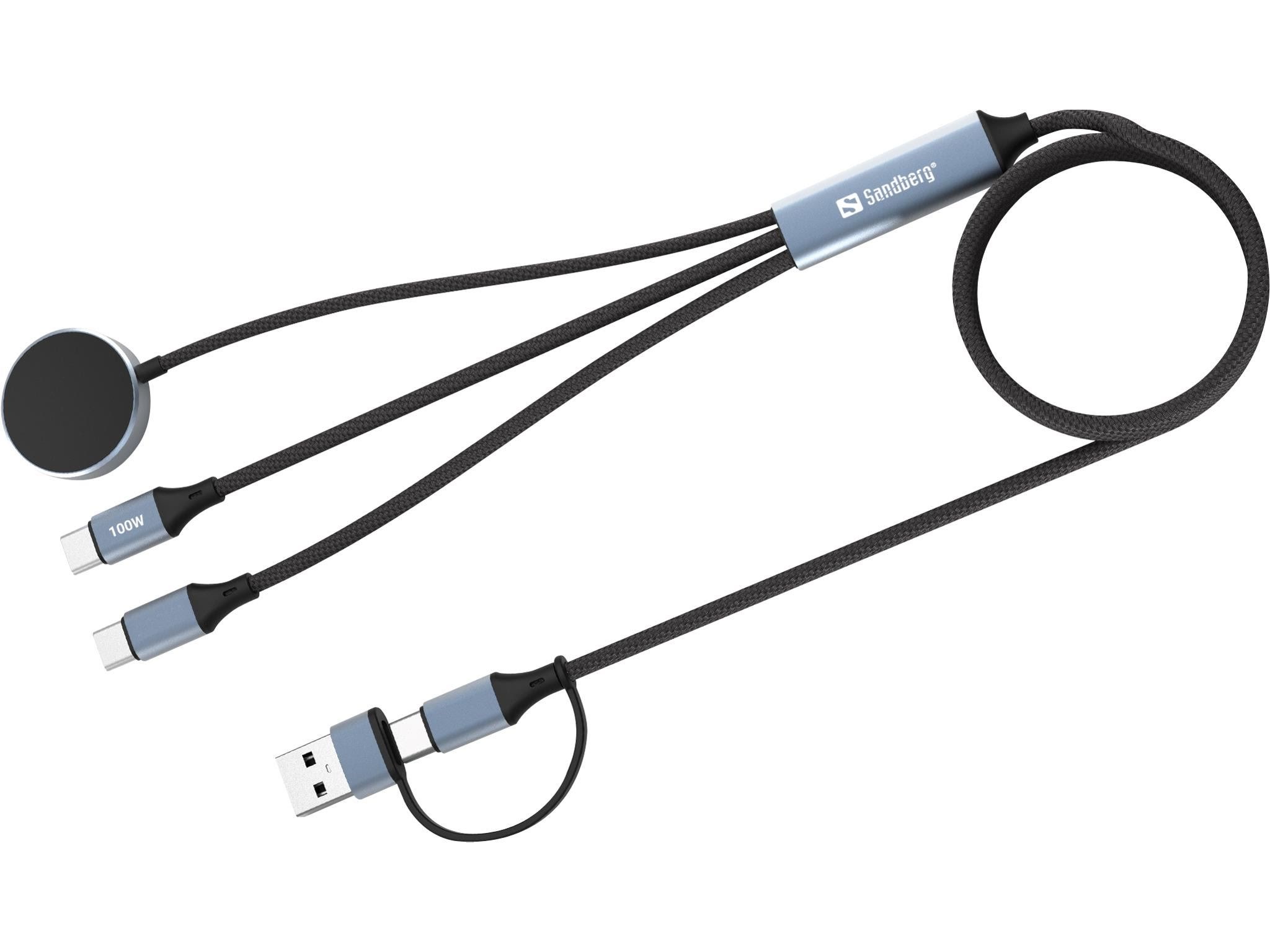 Sandberg 3in1 Travel Charge 100w Cable - Usb Kabel Schwarz 441-69