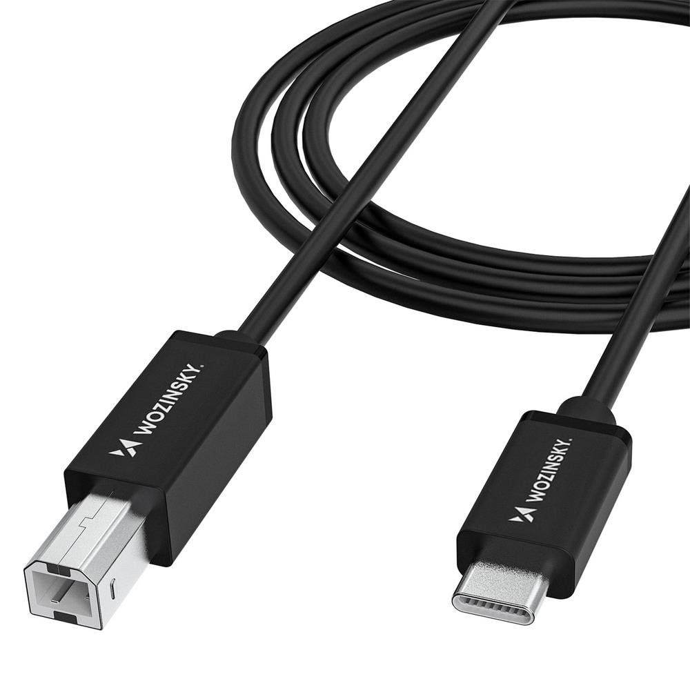 Wozinsky Wkddy2s Usb-b - Usb-c 2m Cable - Black - Usb Kabel