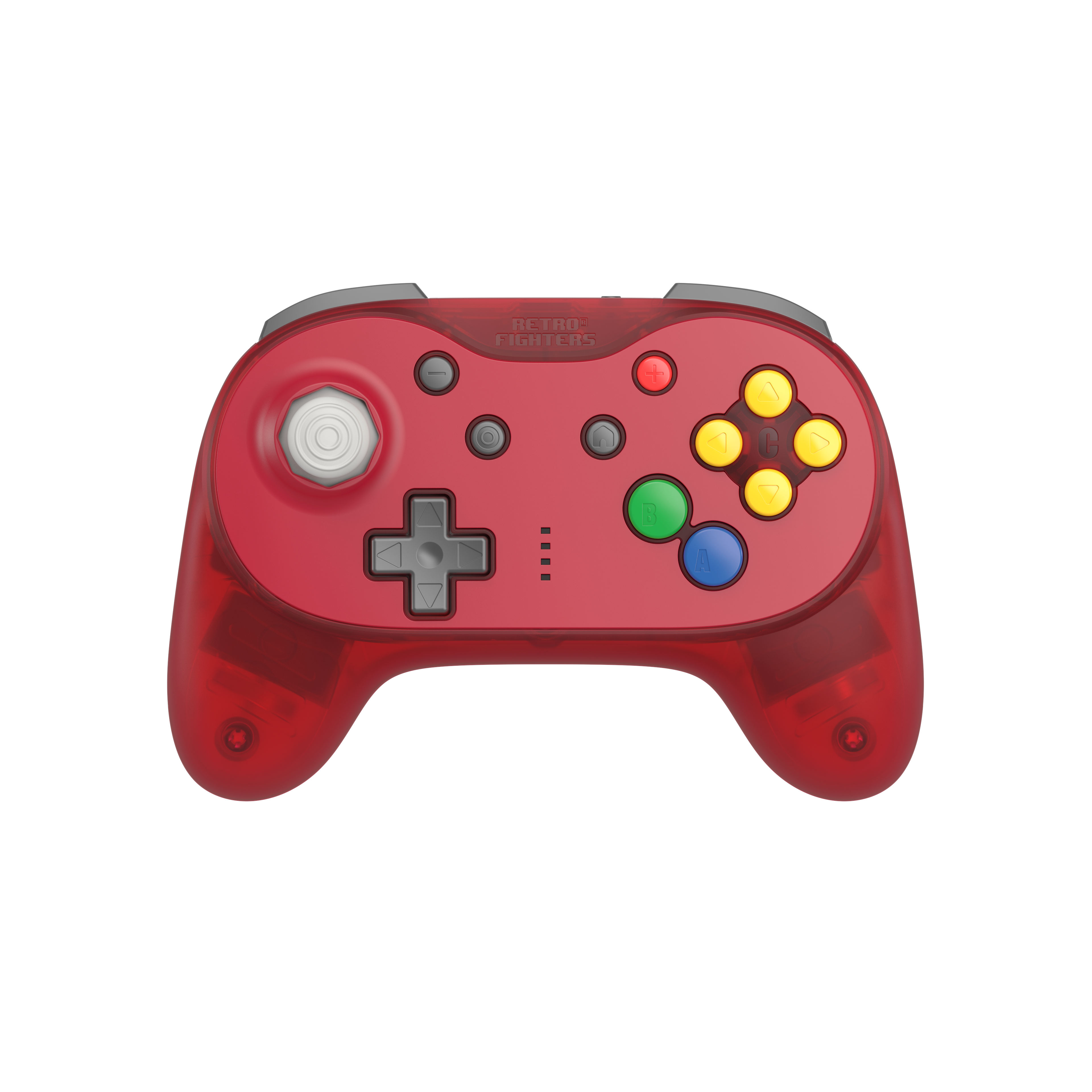 Retro Fighters Brawler64 Pro - Watermelon Red - Wireless Controller - Nintendo 64 - Gaming Zubehoer Ret00908