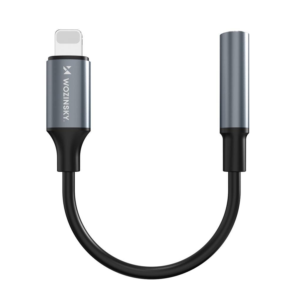 Wozinsky Walj-01 Lightning Adapter - Mini Jack 3.5mm - Black - Audio Kabel