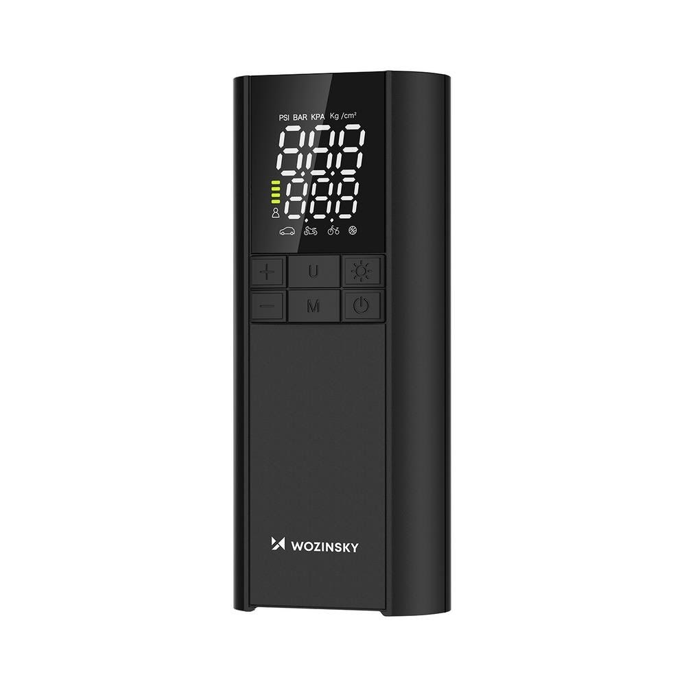 Wozinsky Wpep-8000 Compressor Electric Pump Powerbank 8000mah Flashlight - Black - 8000 Mah - Powerbank Akku