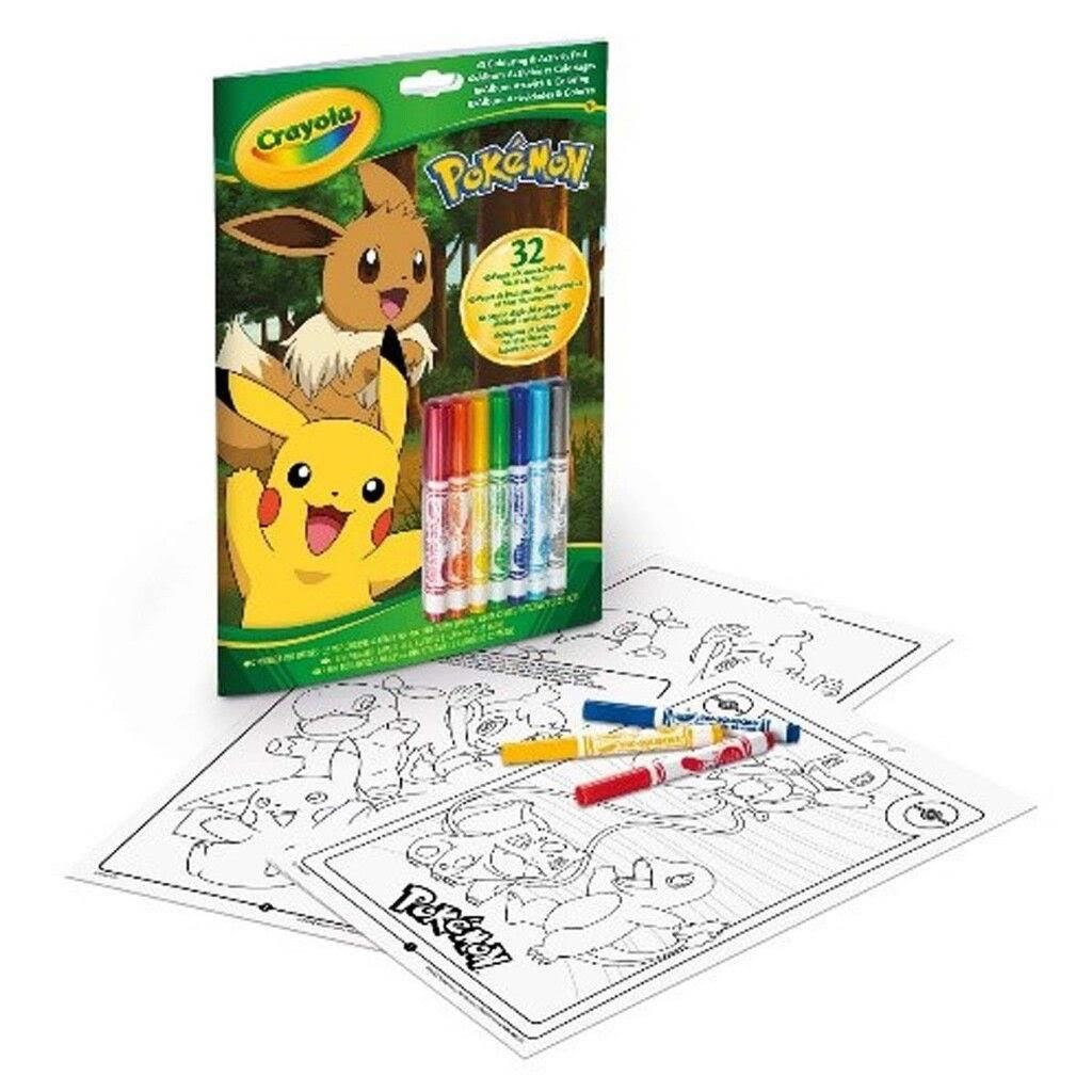 Crayola Coloring & Activity Book Pokemon - Utensilien Zum Schreiben Und Zeichnen 04-2746g
