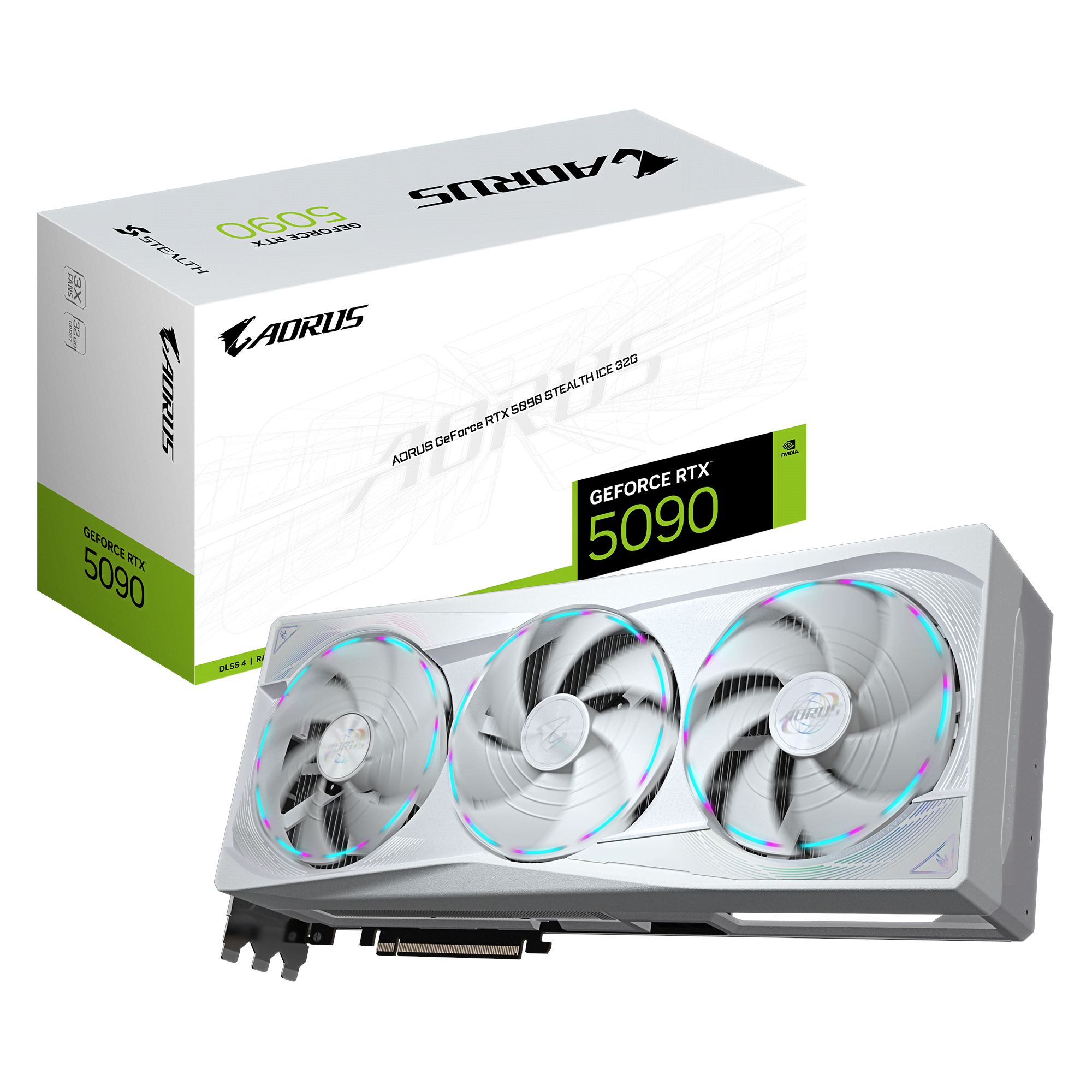 Gigabyte Geforce Rtx 5090 Aorus Stealth Ice - 32gb Gddr7 Ram - Grafikkarte