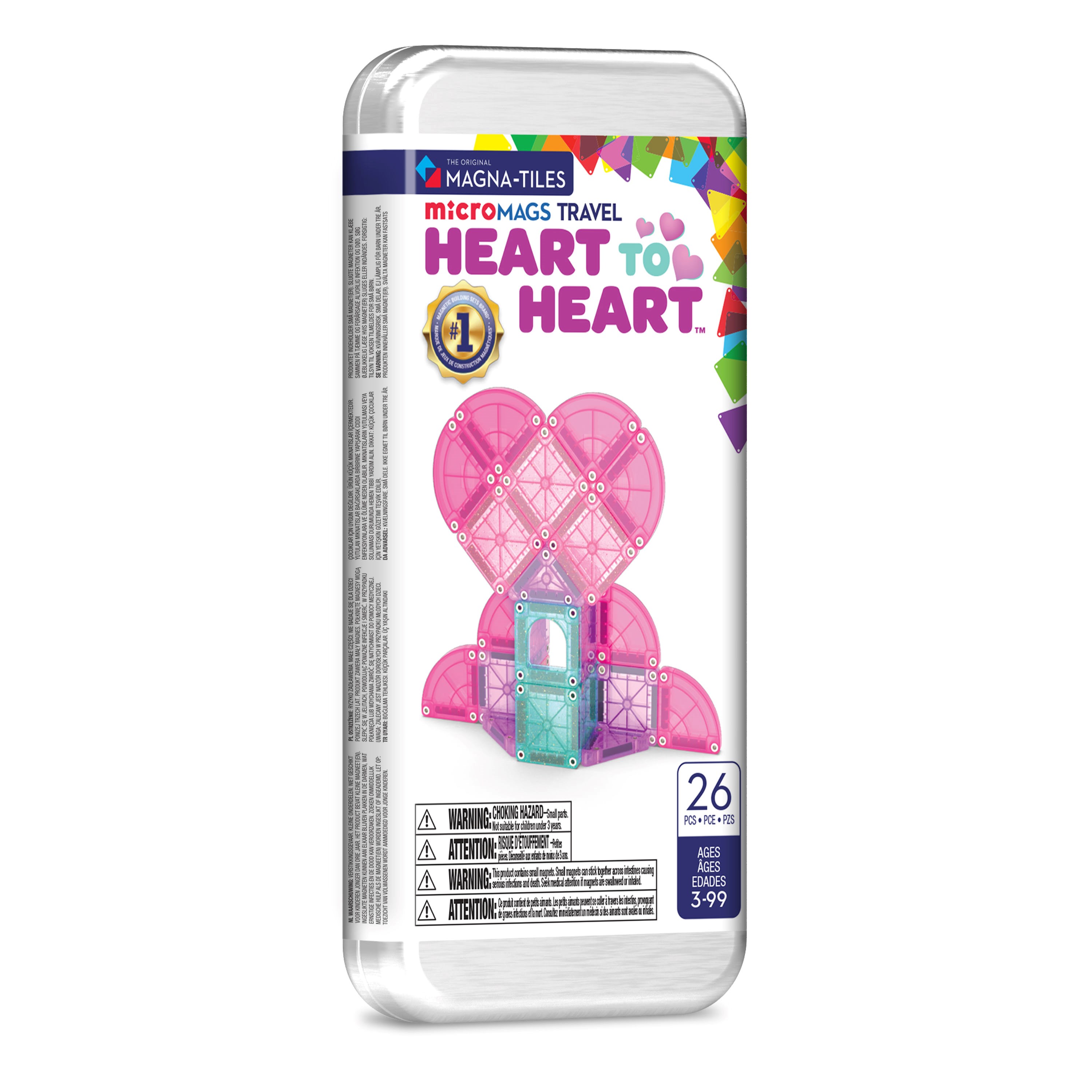 Magna-tiles Heart to Heart Travel Set 26 Pcs - Bausets