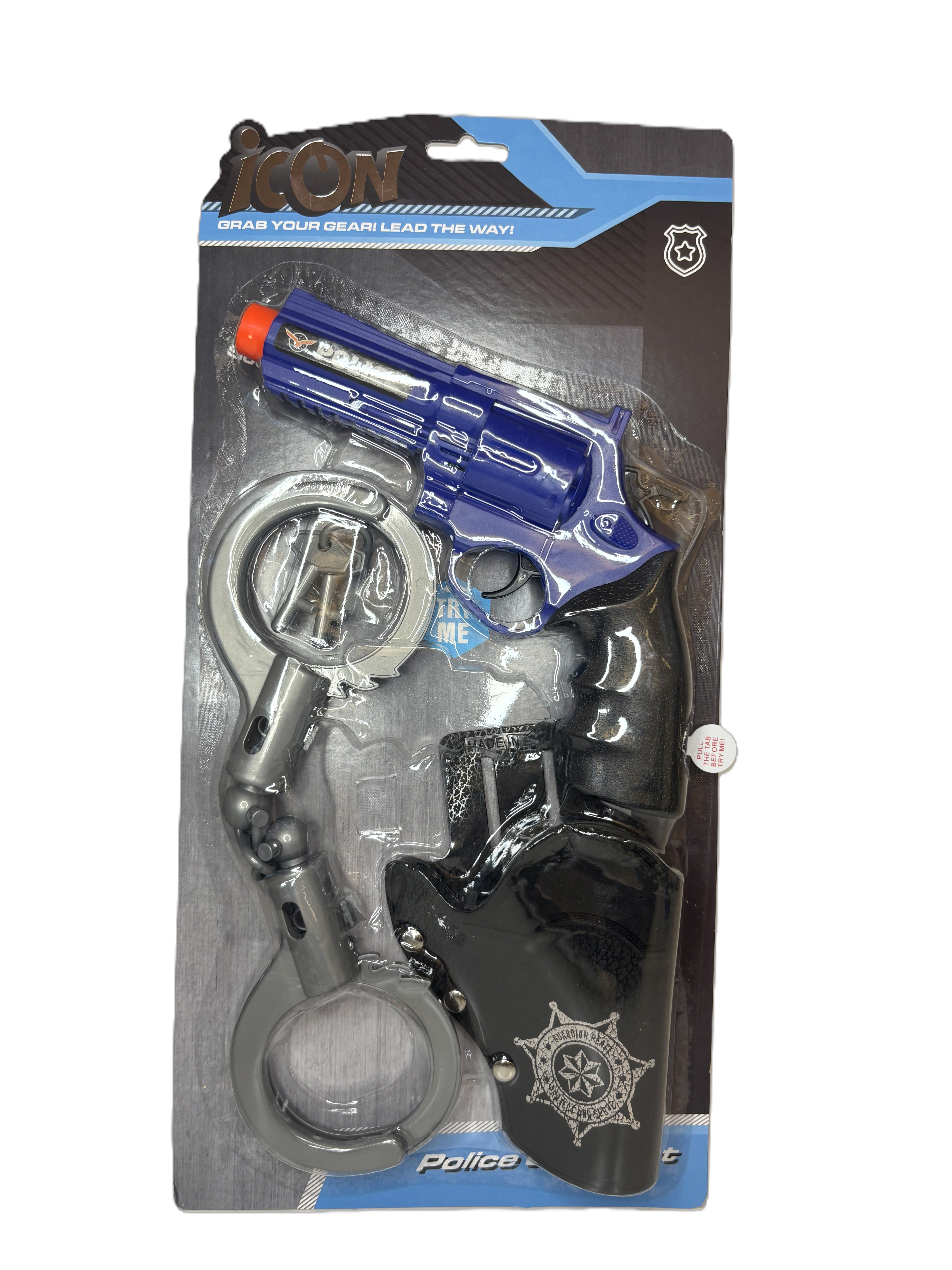 Icon Police Pistol With Handcuff - Rollenspiele 20447