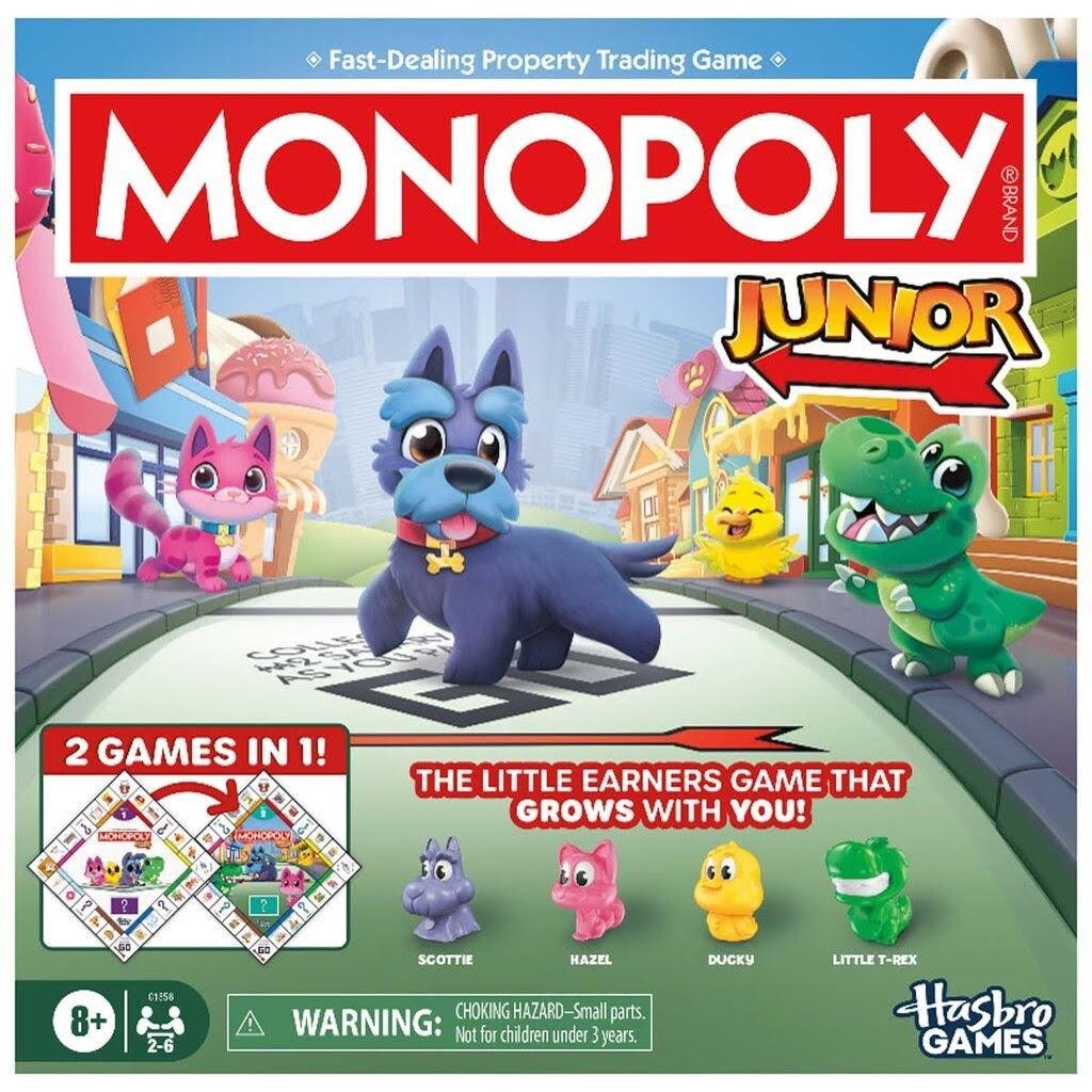 Hasbro Gaming Monopoly Junior 2 In 1 Refresh Se/fi - Brettspiele