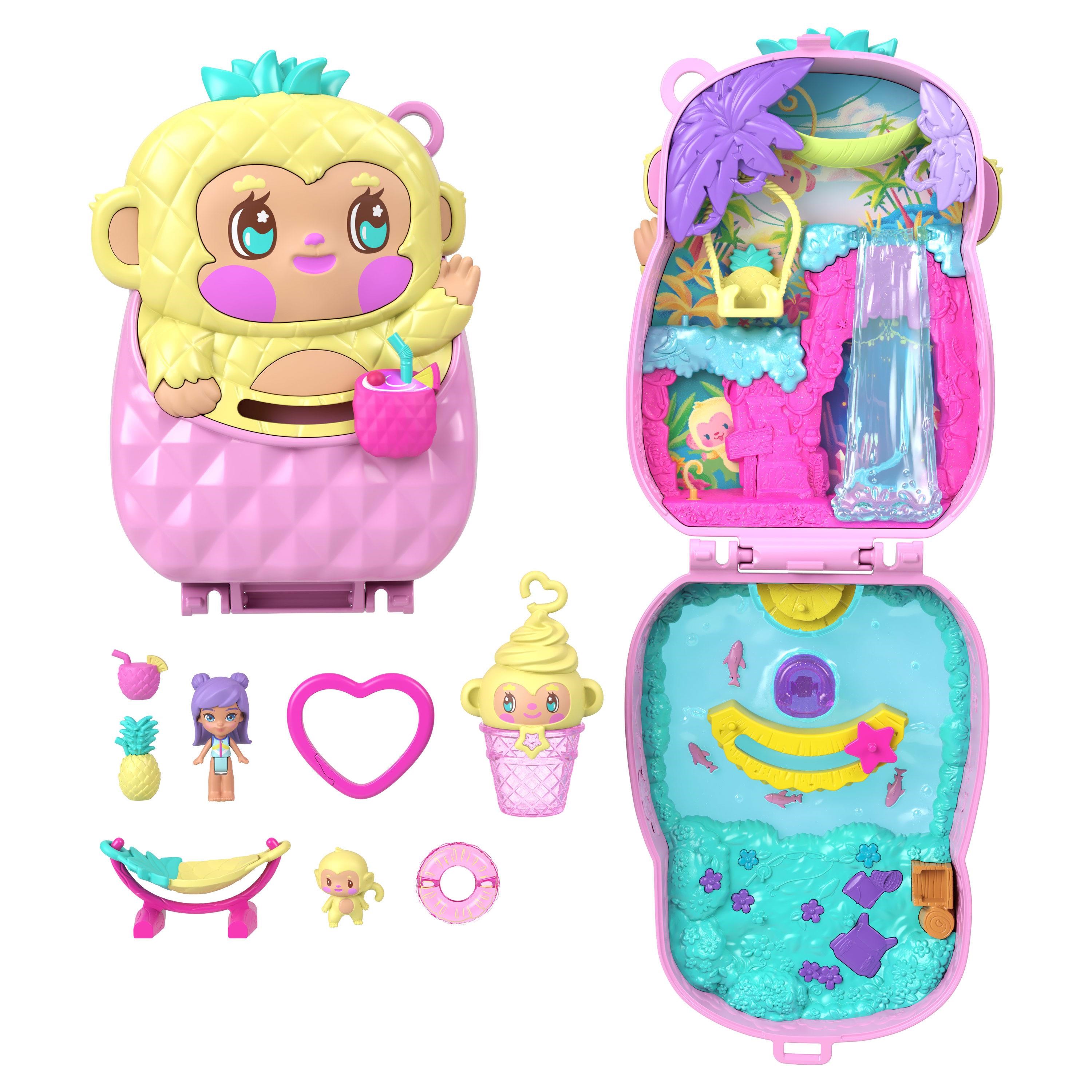 Polly Pocket Core Compact Ananas Monkey Colada - Figuren