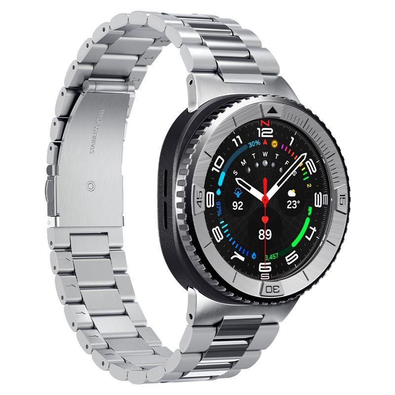 Spigen Bezel Tune (Pilot) - Silver - Samsung Galaxy Watch 8 Classic 46mm - Smartwatch Accessories Acs10015