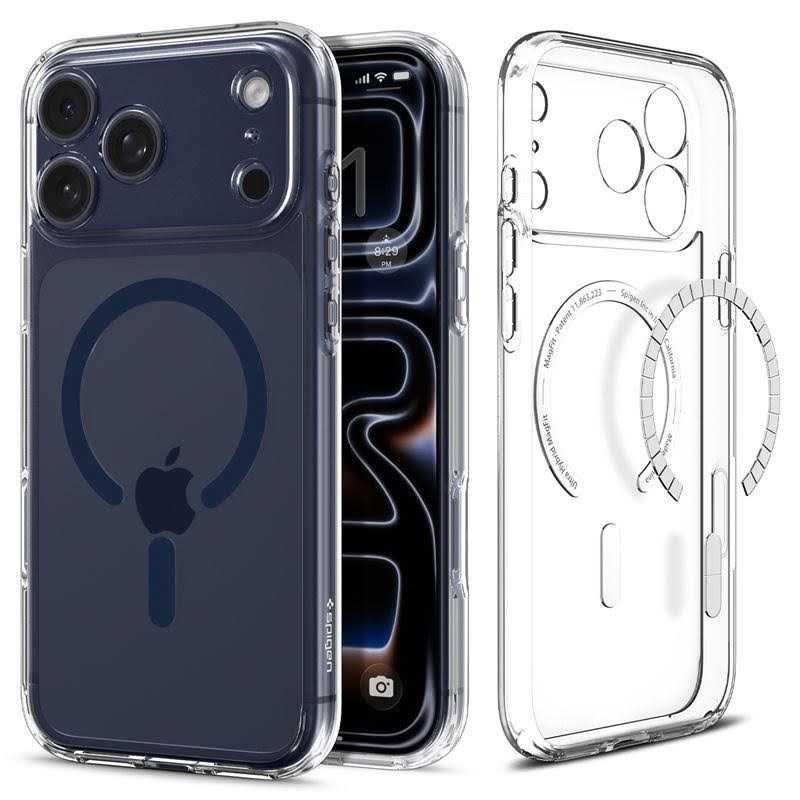 Spigen Ultra Hybrid Magsafe - Clear Deep Blue - Iphone 17 Pro Max - Handys Cover Cases Acs11108