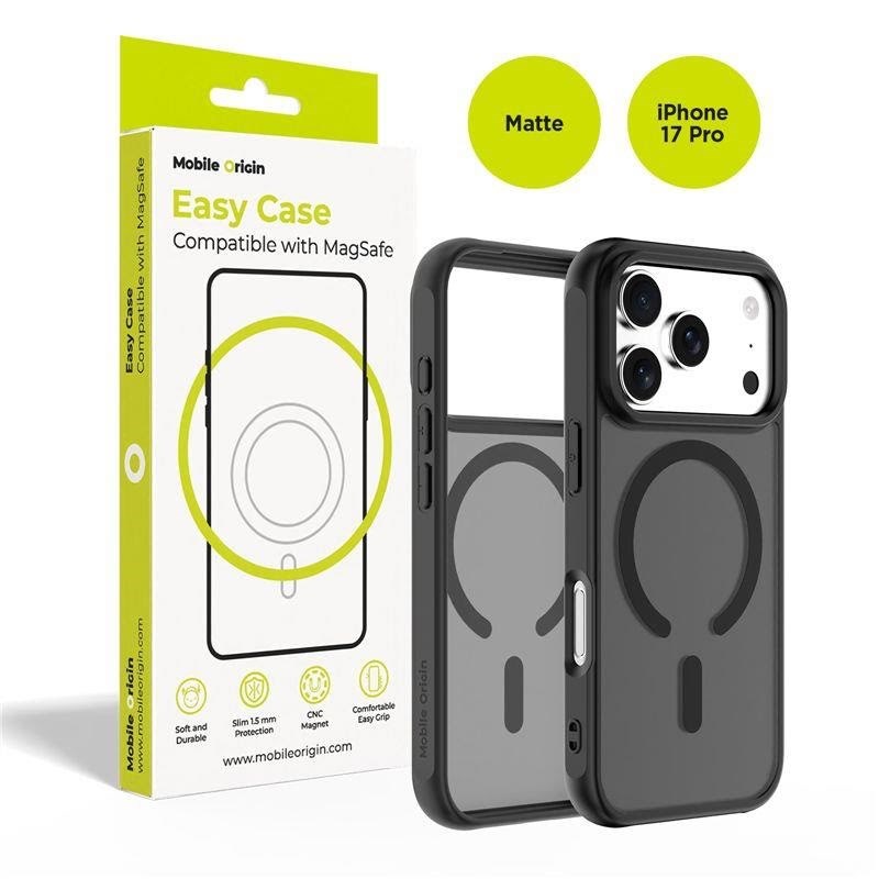 Mobile Origin Hybrid Magsafe Case - Matte Black - Iphone 17 Pro - Handys Cover Cases Mo-hybl-ip17p