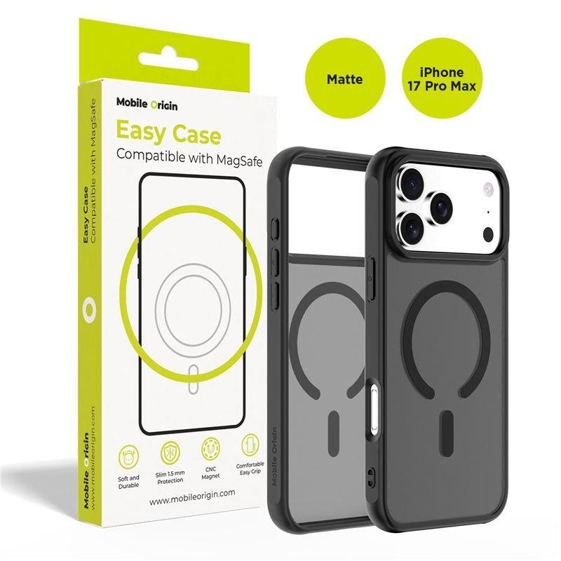 Mobile Origin Hybrid Magsafe Case - Matte Black - Iphone 17 Pro Max - Handys Cover Cases