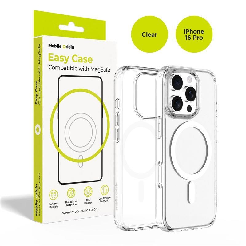 Mobile Origin Hybrid Magsafe Case - Clear - Iphone 16 Pro - Handys Cover Cases Mo-hycl-ip16p