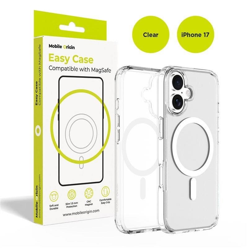 Mobile Origin Hybrid Magsafe Case - Clear - Iphone 17 - Handys Cover Cases Mo-hycl-ip17