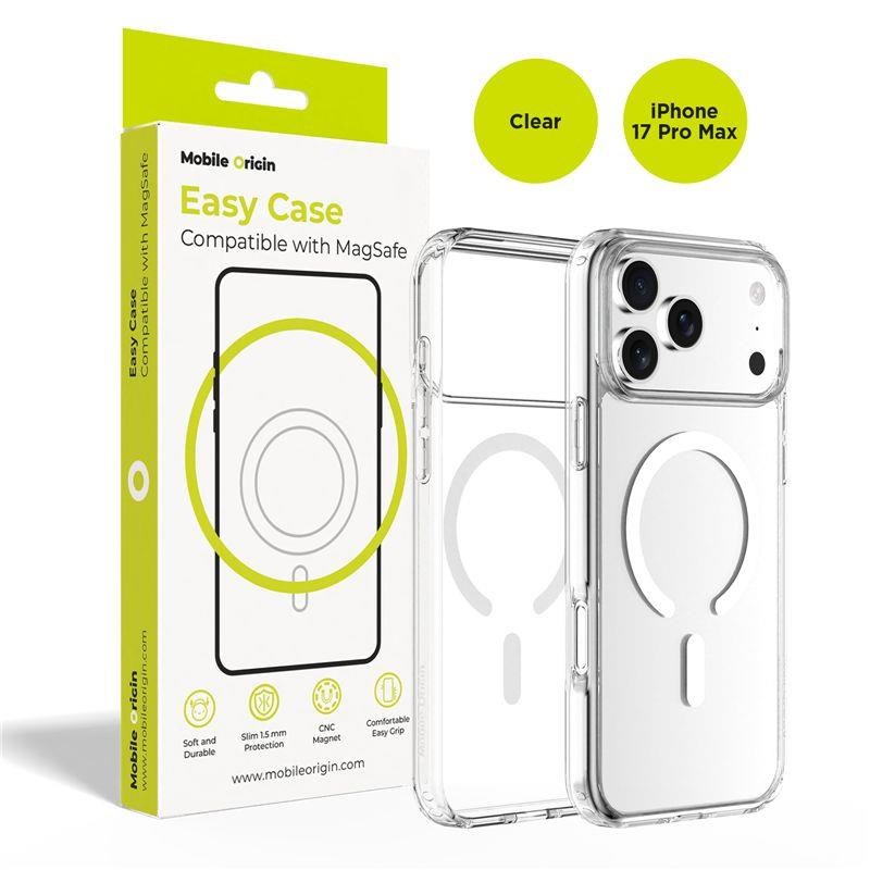 Mobile Origin Hybrid Magsafe Case - Clear - Iphone 17 Pro Max - Handys Cover Cases