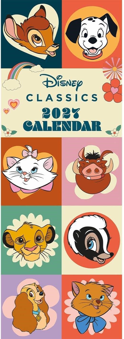 Pyramid Disney Classic Slim Calendar 42 x 15cm - Adventskalender